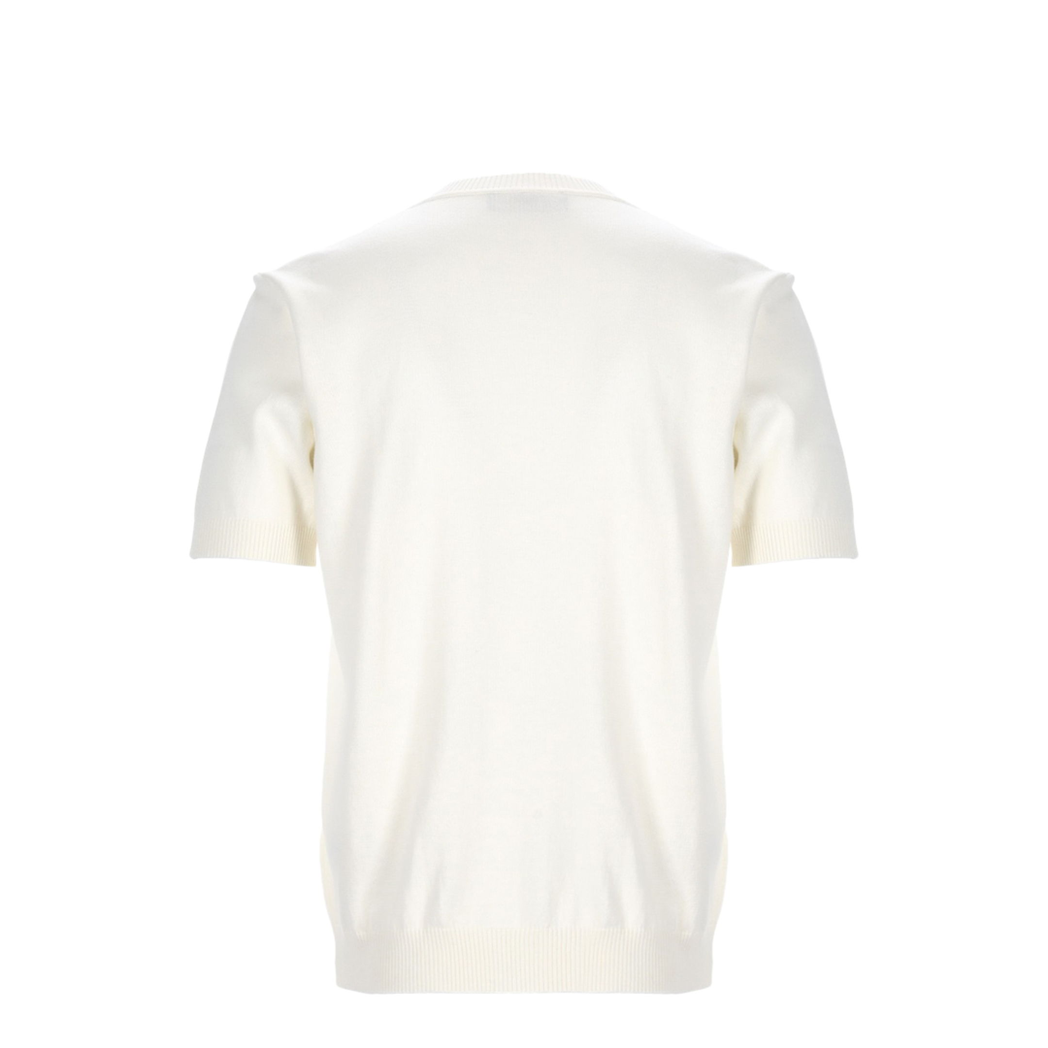 White Cotton and Cashmere Jumper - Image 2
