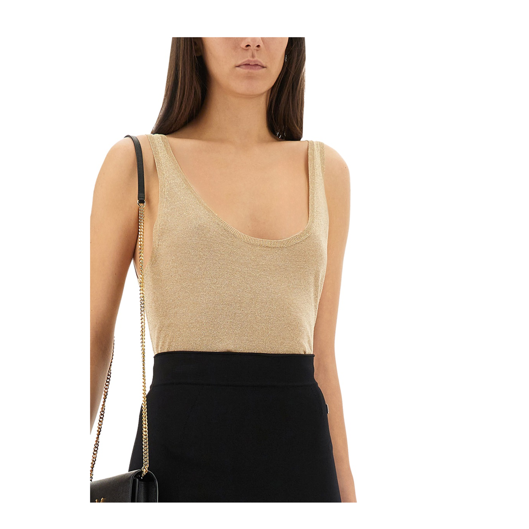 Lurex Knit Tank Top - Image 4