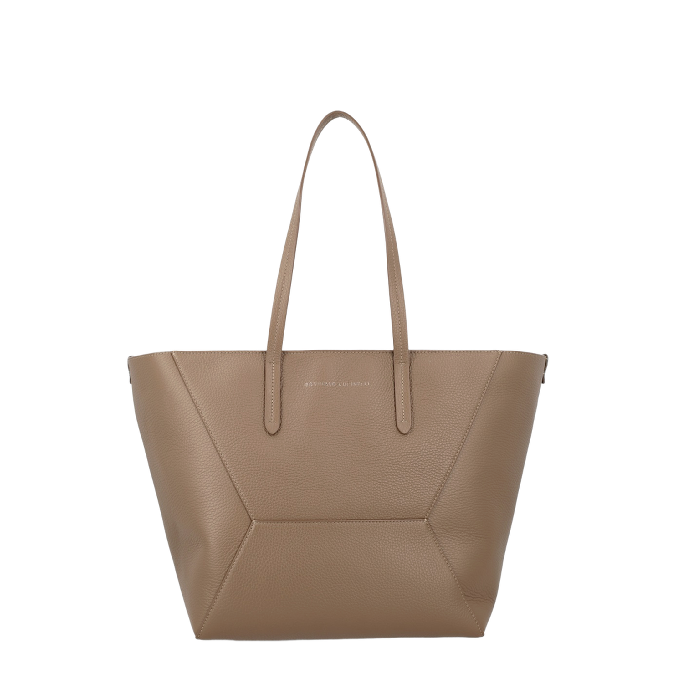 Duo Tote Bag in Grainy Leather - Image 1