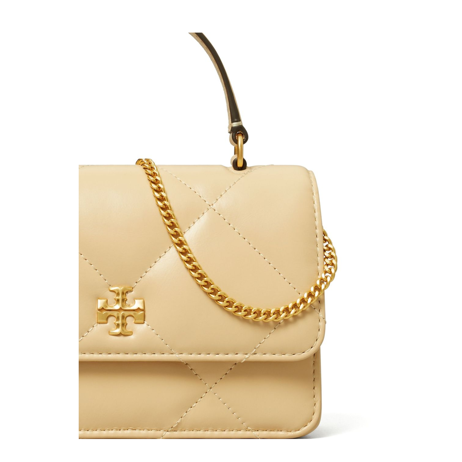 Kira Diamond Quilt Mini Top Handle Chain Wallet - Image 3