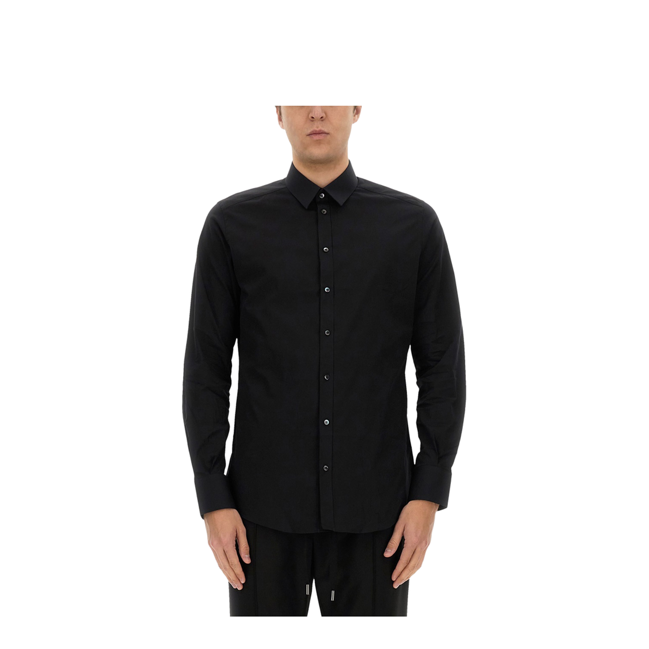Gold Poplin Stretch Shirt - Image 1