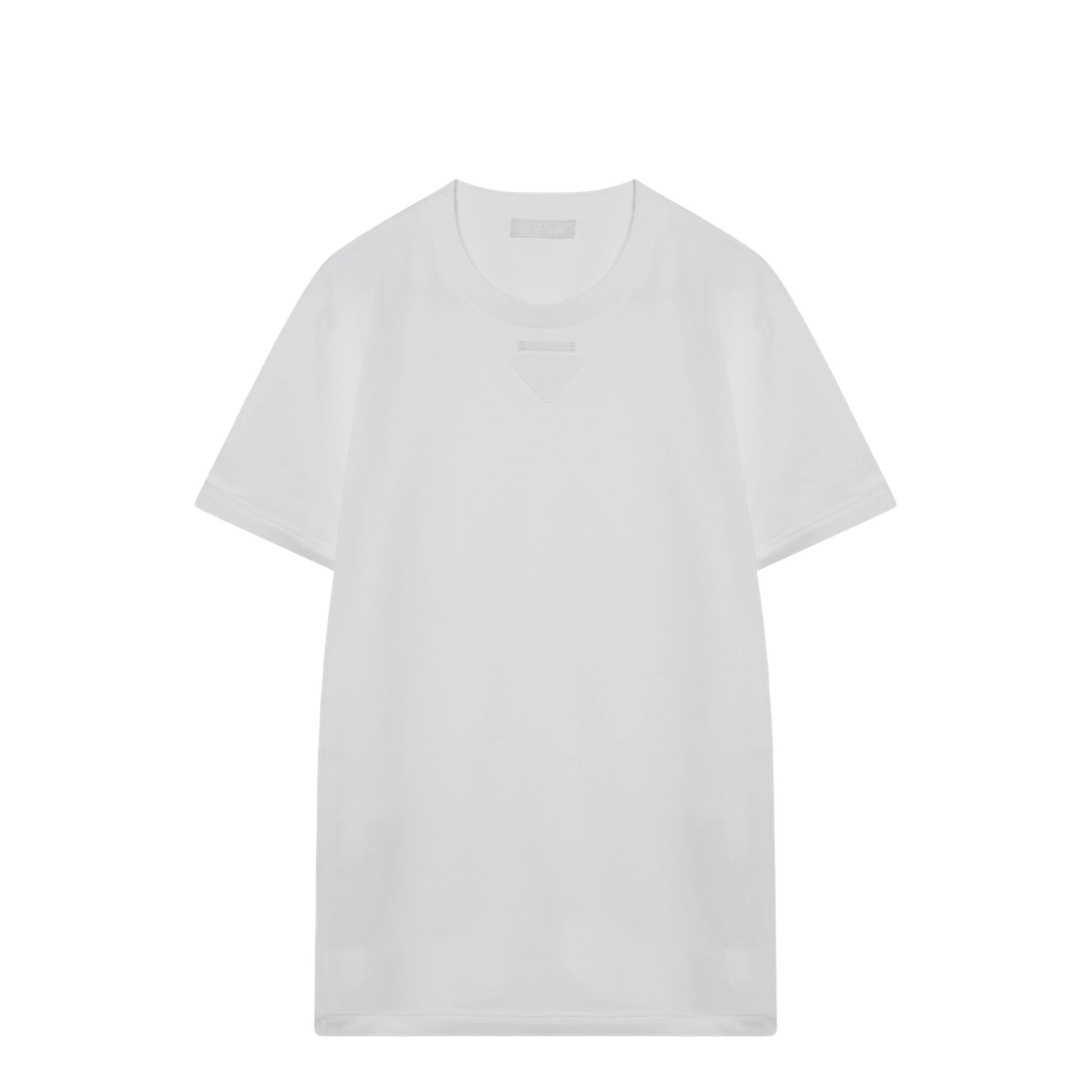 White Cotton T-Shirt - Image 1
