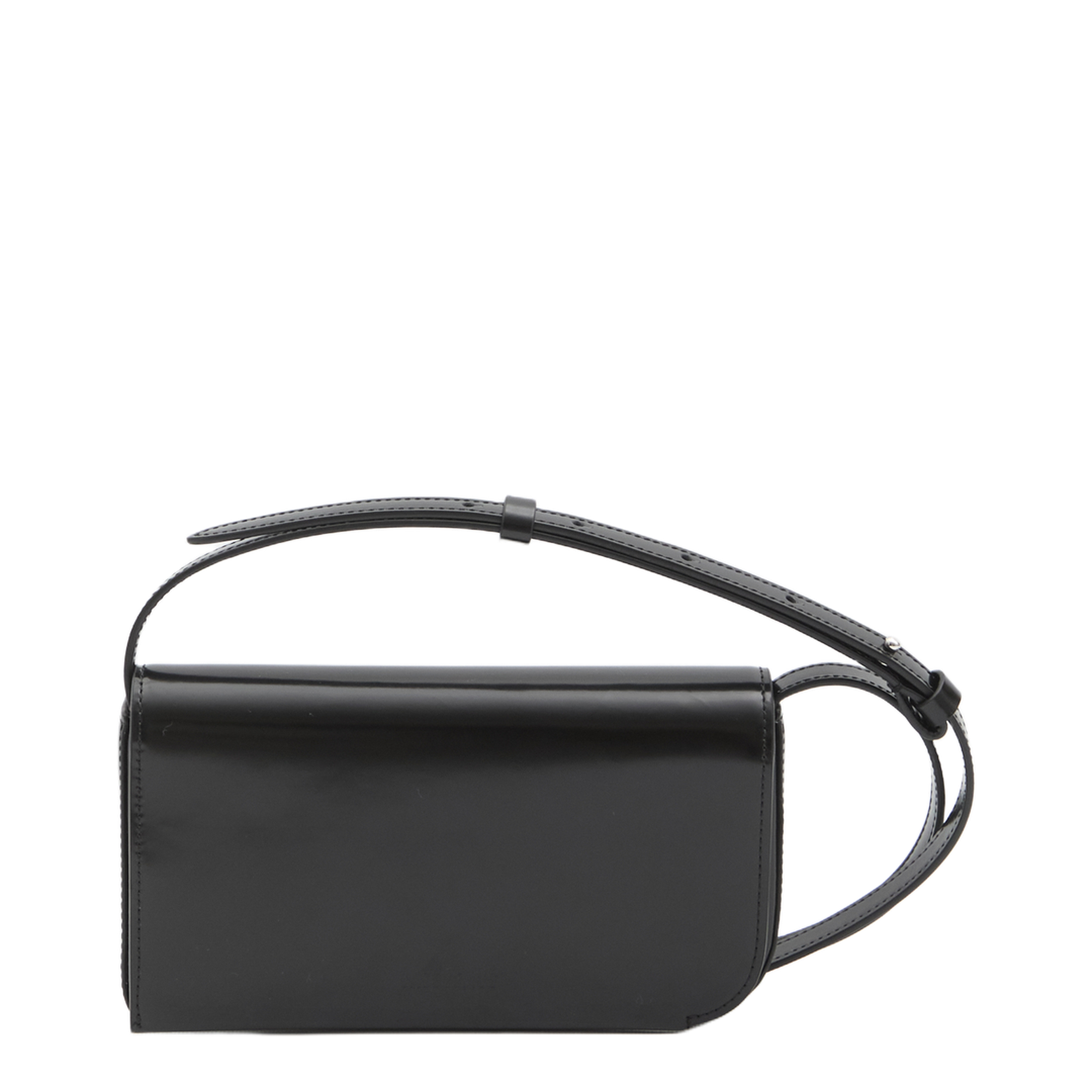 Le Curvo Calfskin Crossbody - Black - Image 1
