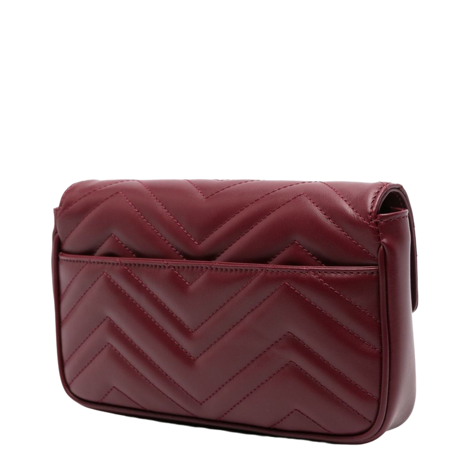 GG Marmont Small Leather Shoulder Bags - Burgundy - Image 3