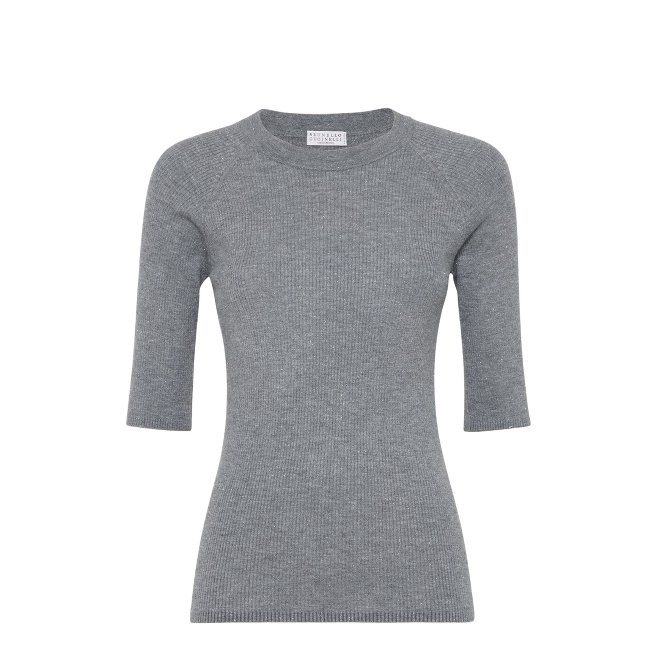 Lurex Ribbed Sweater - Image 1