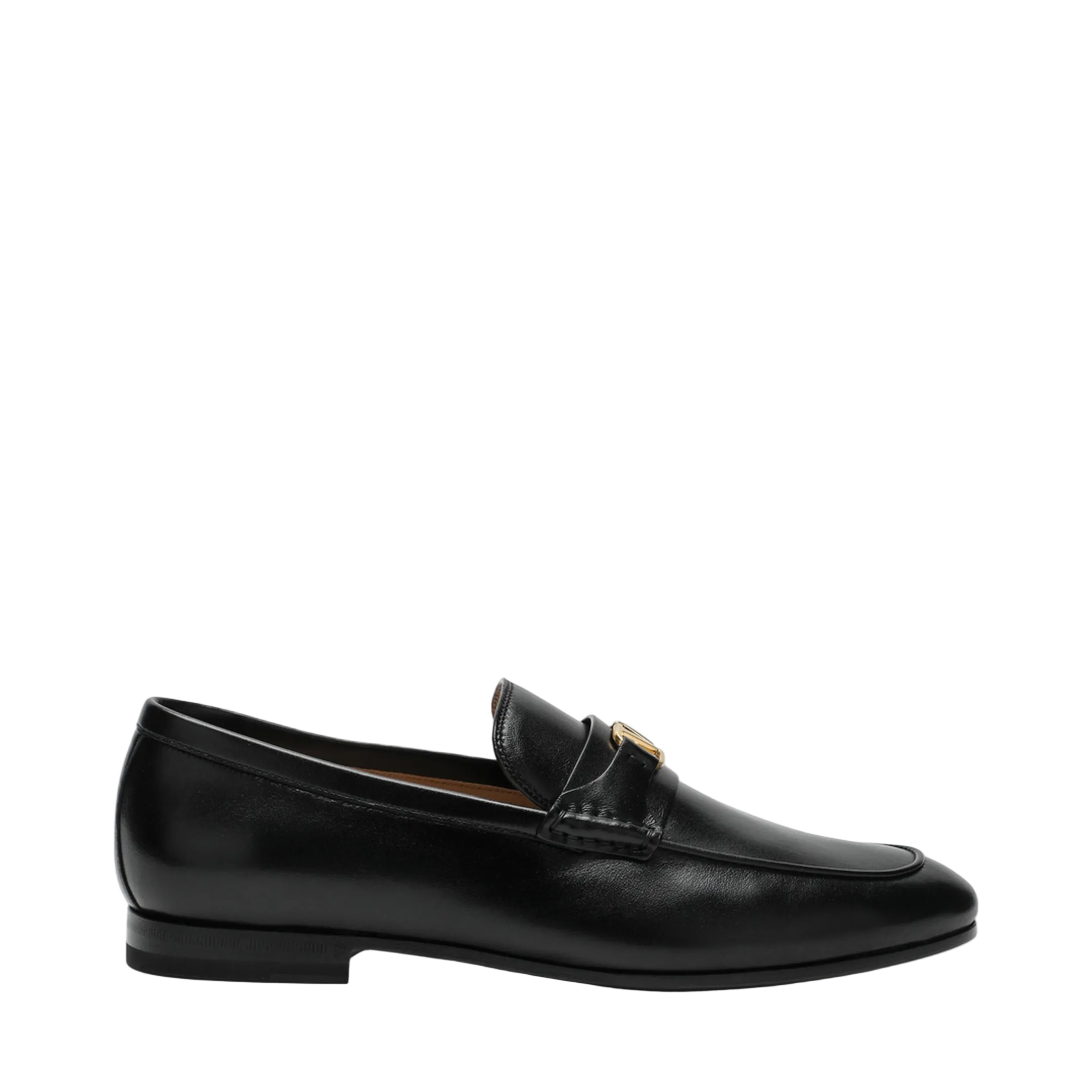Black Vlogo Signature Loafers In Nappa Leather - Image 1