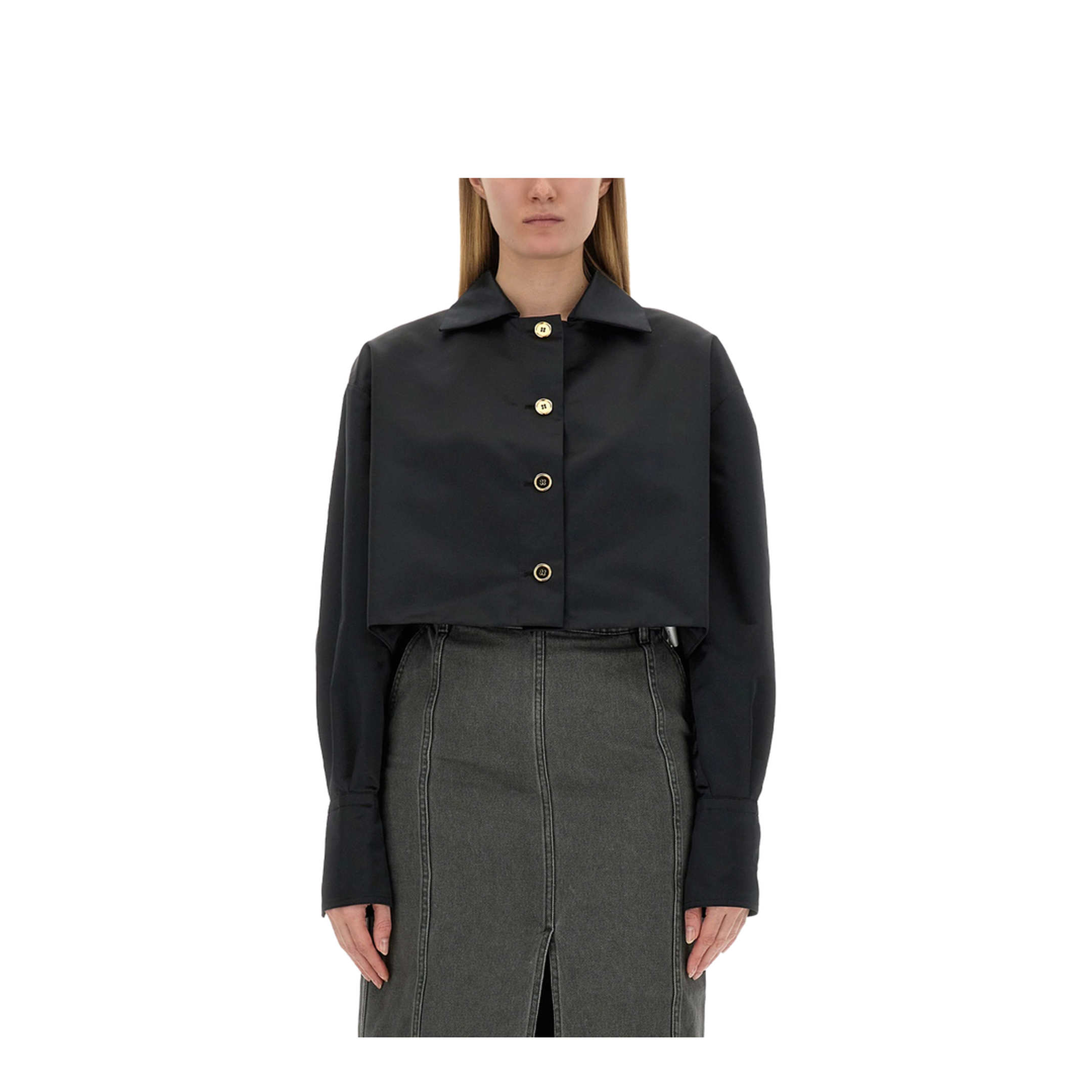 Cropped Fit Jacket - Image 1
