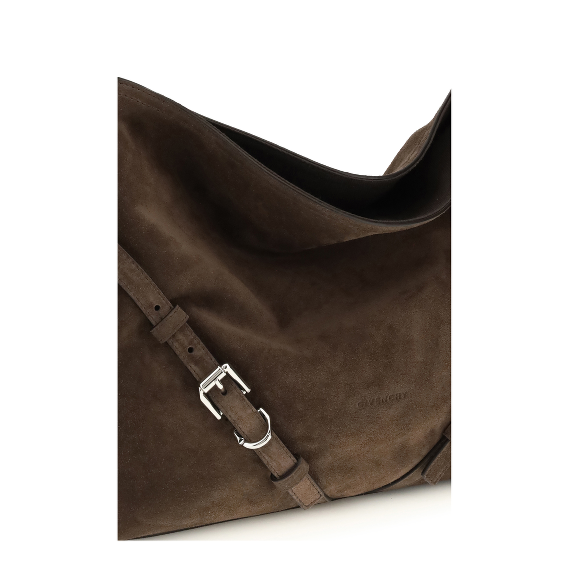 Medium Voyou Shoulder Bag in Glossy Leather - Image 4