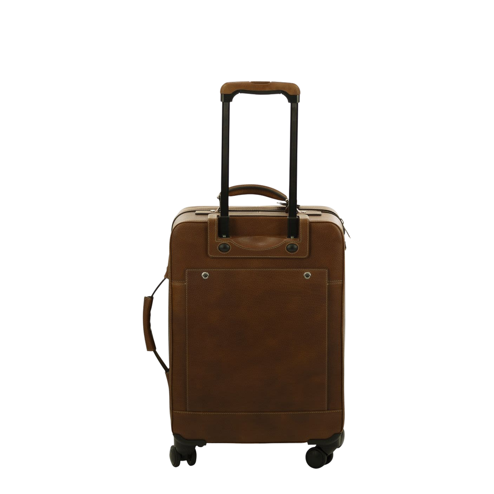 Grained Calfskin Trolley Suitcase - Cognac/Brown - Image 2