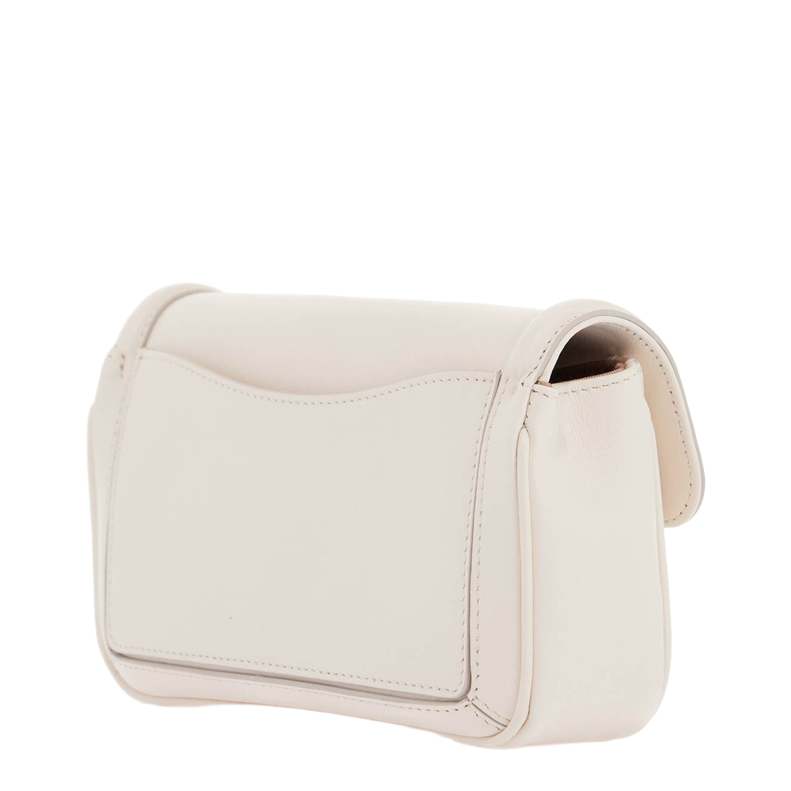 Crossbody Bag Leather White - Image 2