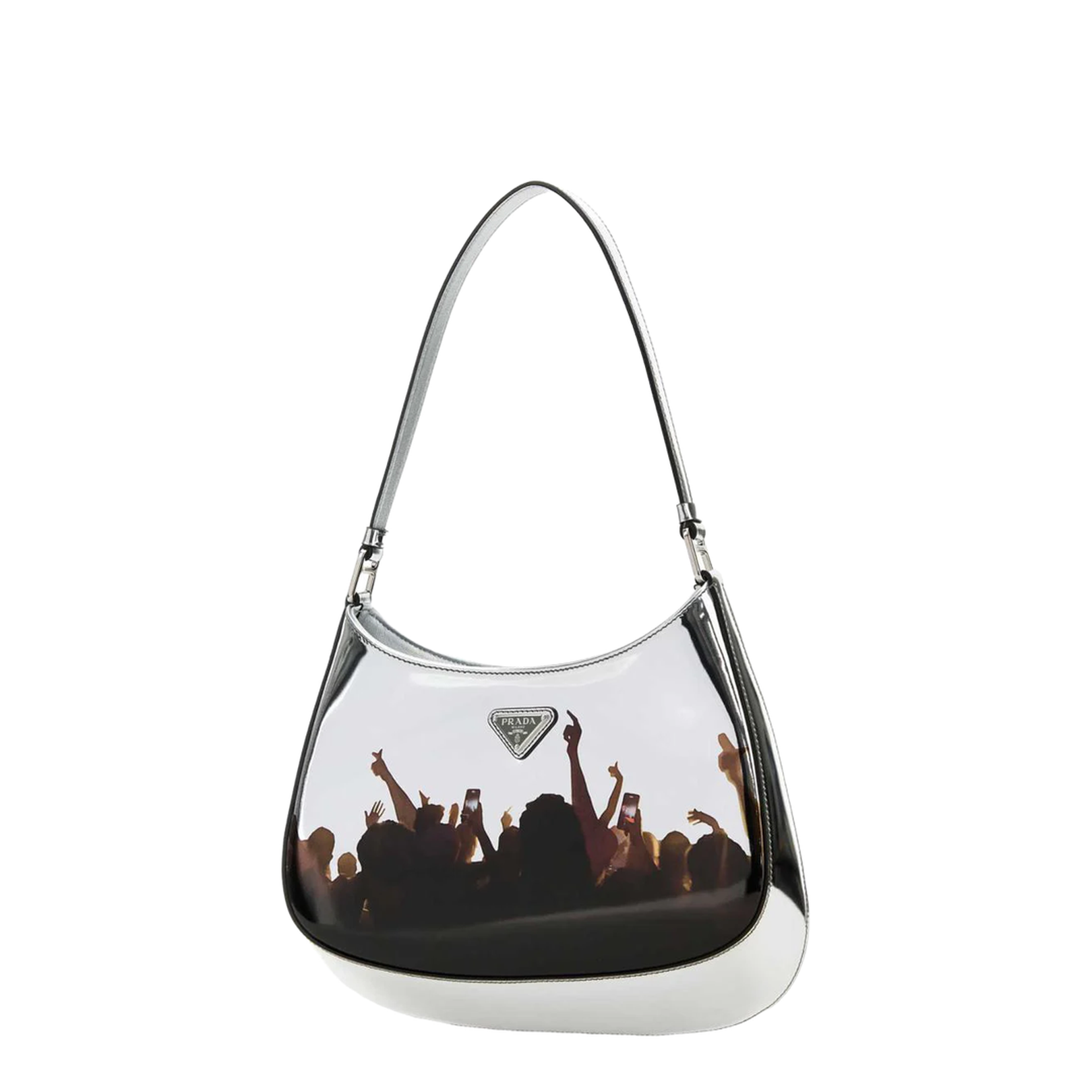 Silver Leather Cleo Shoulder Bag - Image 2