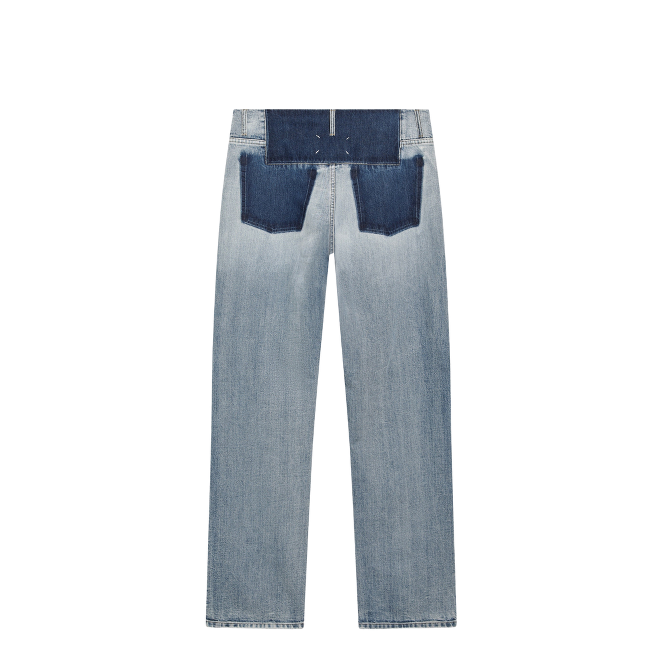 Patchwork Jeans in Indigo Blue Denim - Image 2