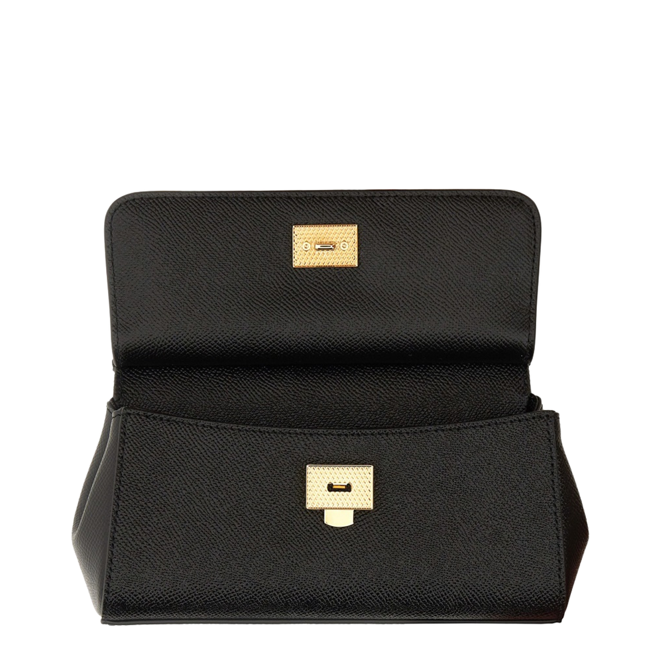 Sicily Small Calf Leather Top-Handle Bag - Nero - Image 8