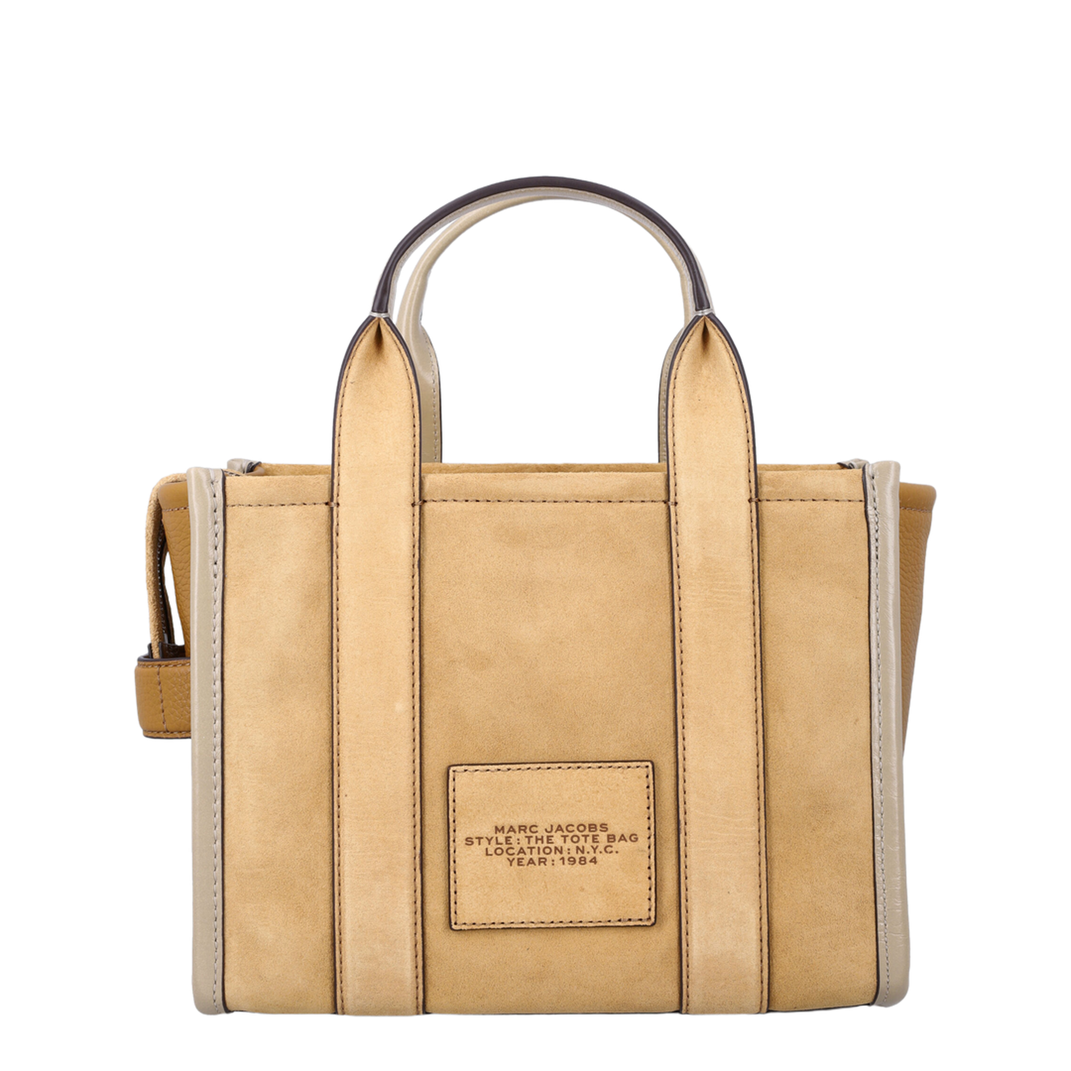 The Tote Bag Small Suede Tote - Sahara - Image 3