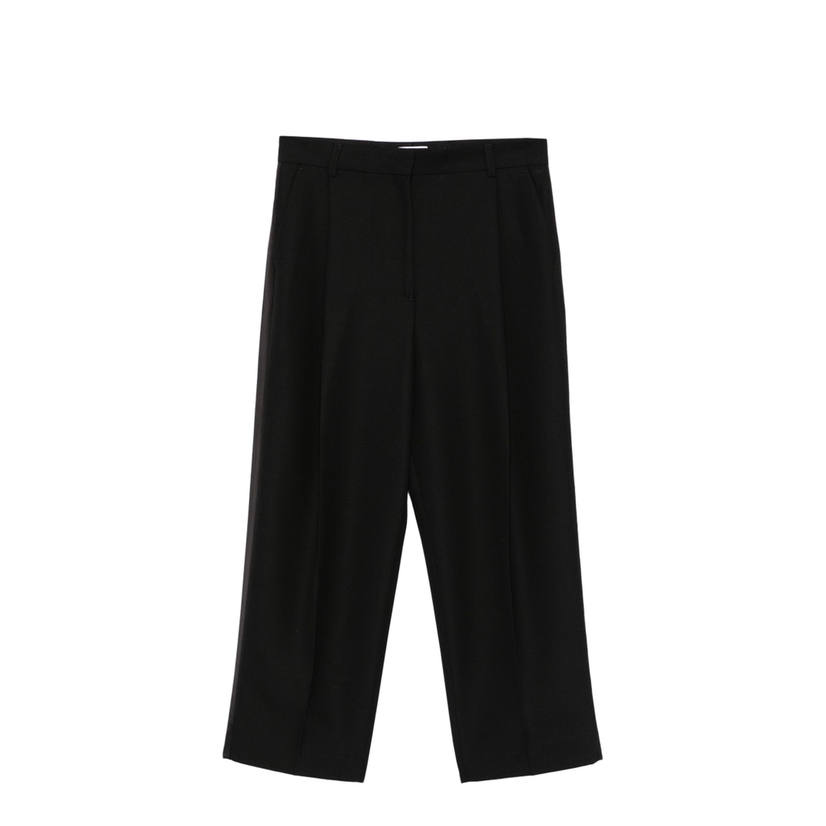 Wool Blend Pleated Trousers - Image 1