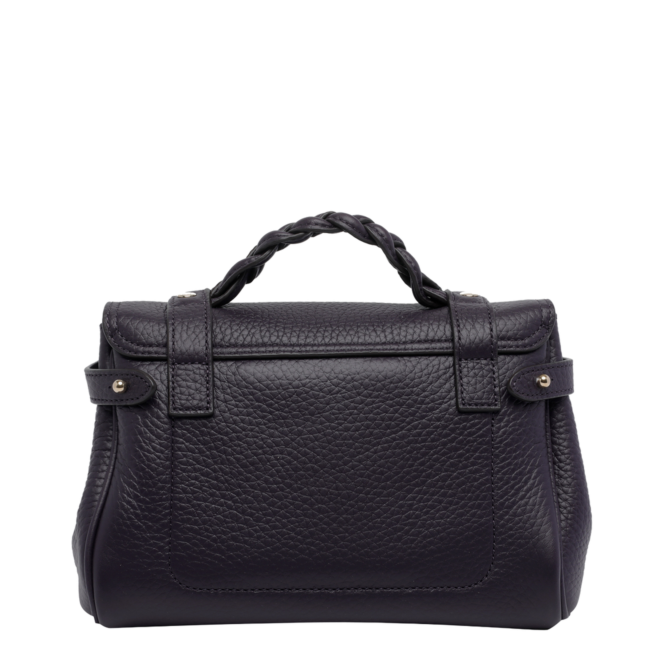 Alexa Black Heavy Grain Mini Crossbody Bag - Black - Image 2