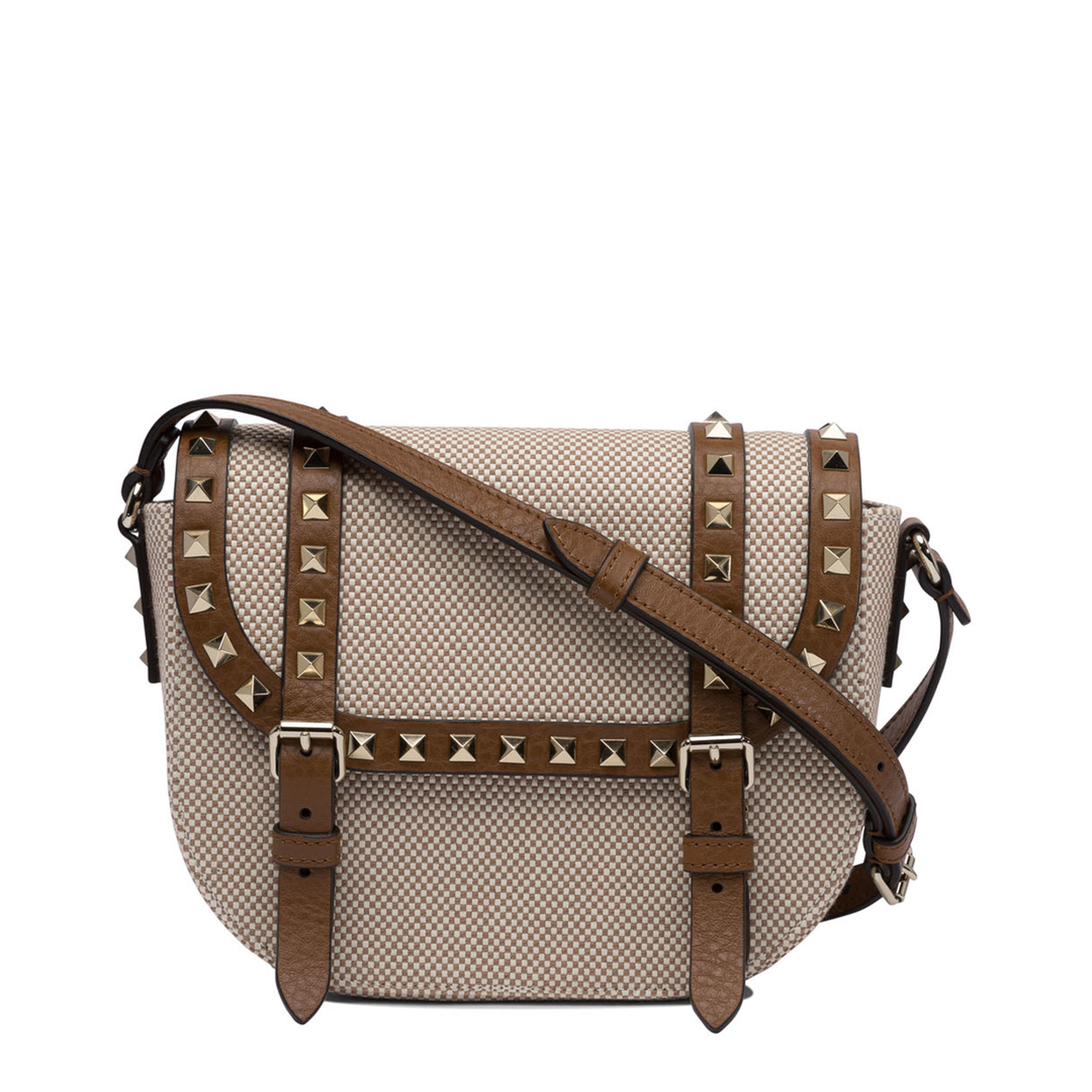 Rockstud Foldover Top Shoulder Bag - Image 1