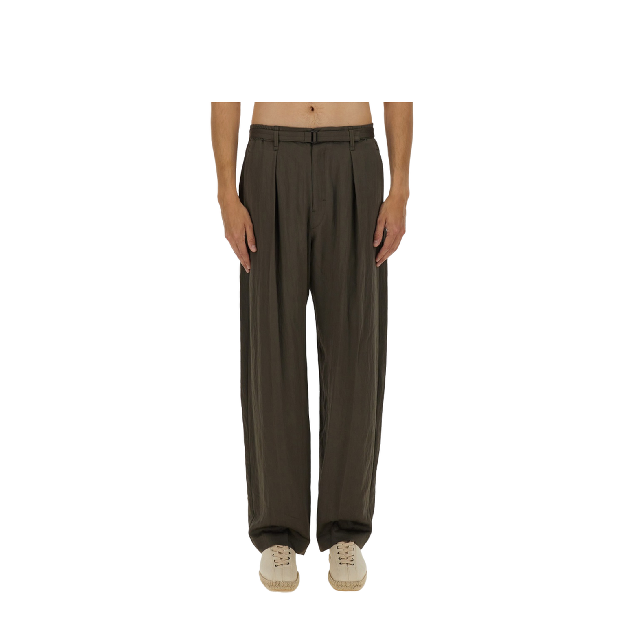 Relaxed Pants with Belt - Image 1