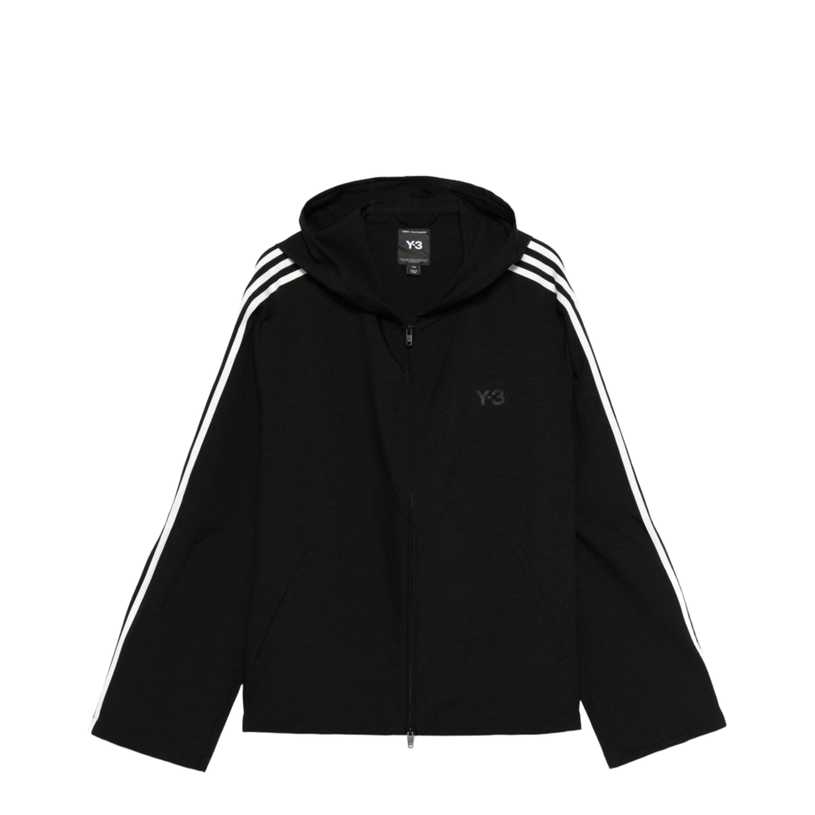 Hooded Neckline Zip Fastening Long Sleeves Relaxed Fit Hoodie - Image 1