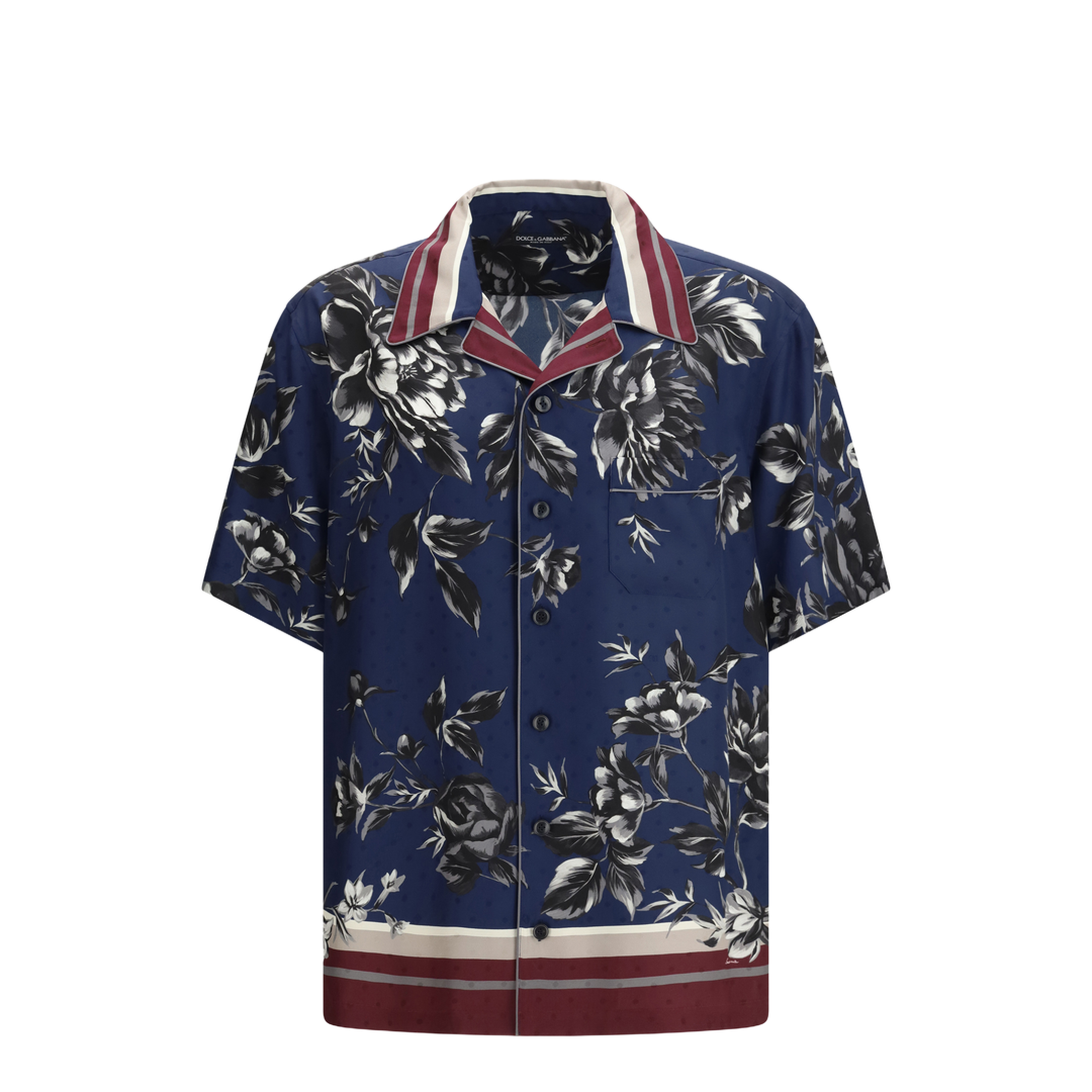 Silk Short-Sleeve Shirt - Image 1
