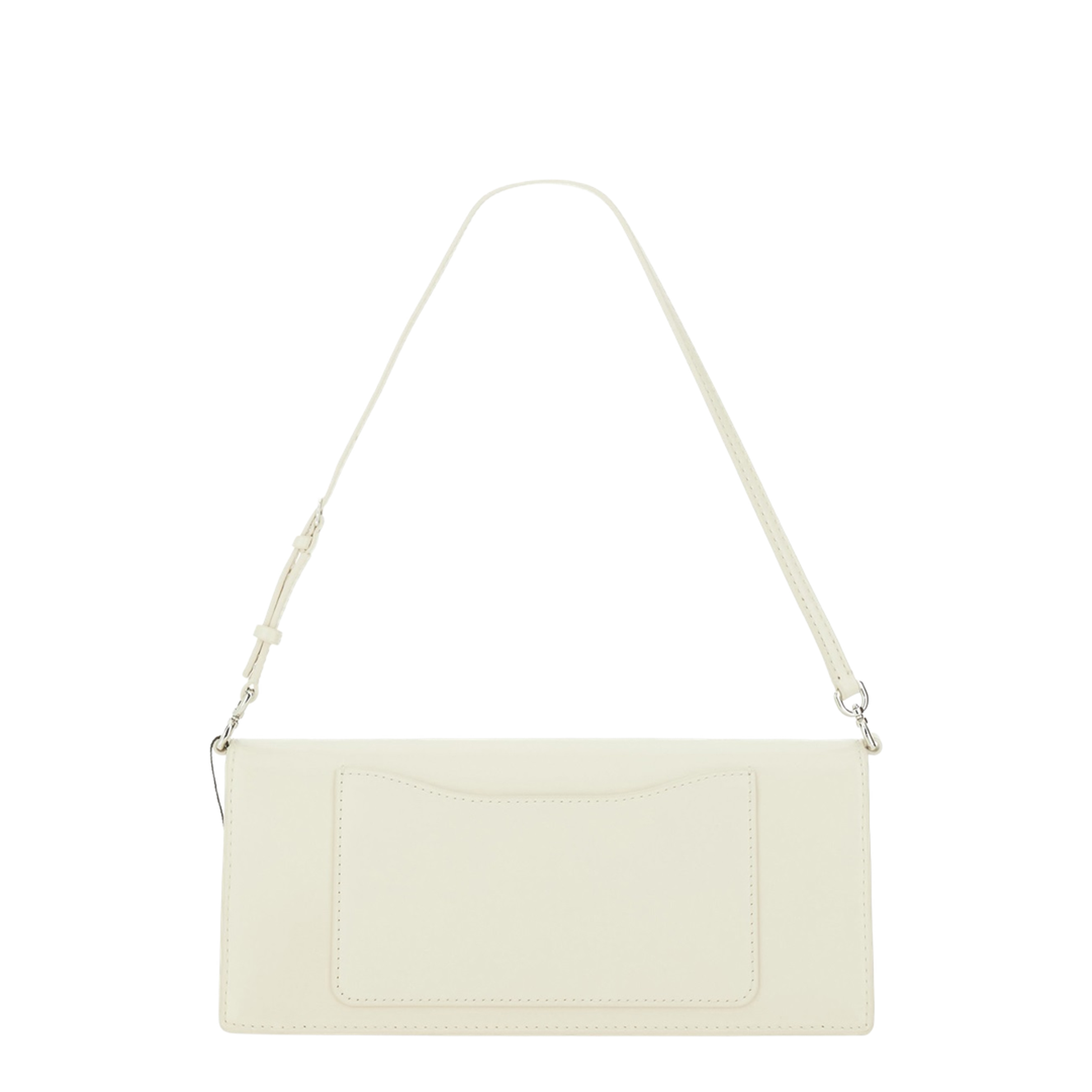 Glam Mirror Spazzolato Leather Shoulder Bag - White - Image 2