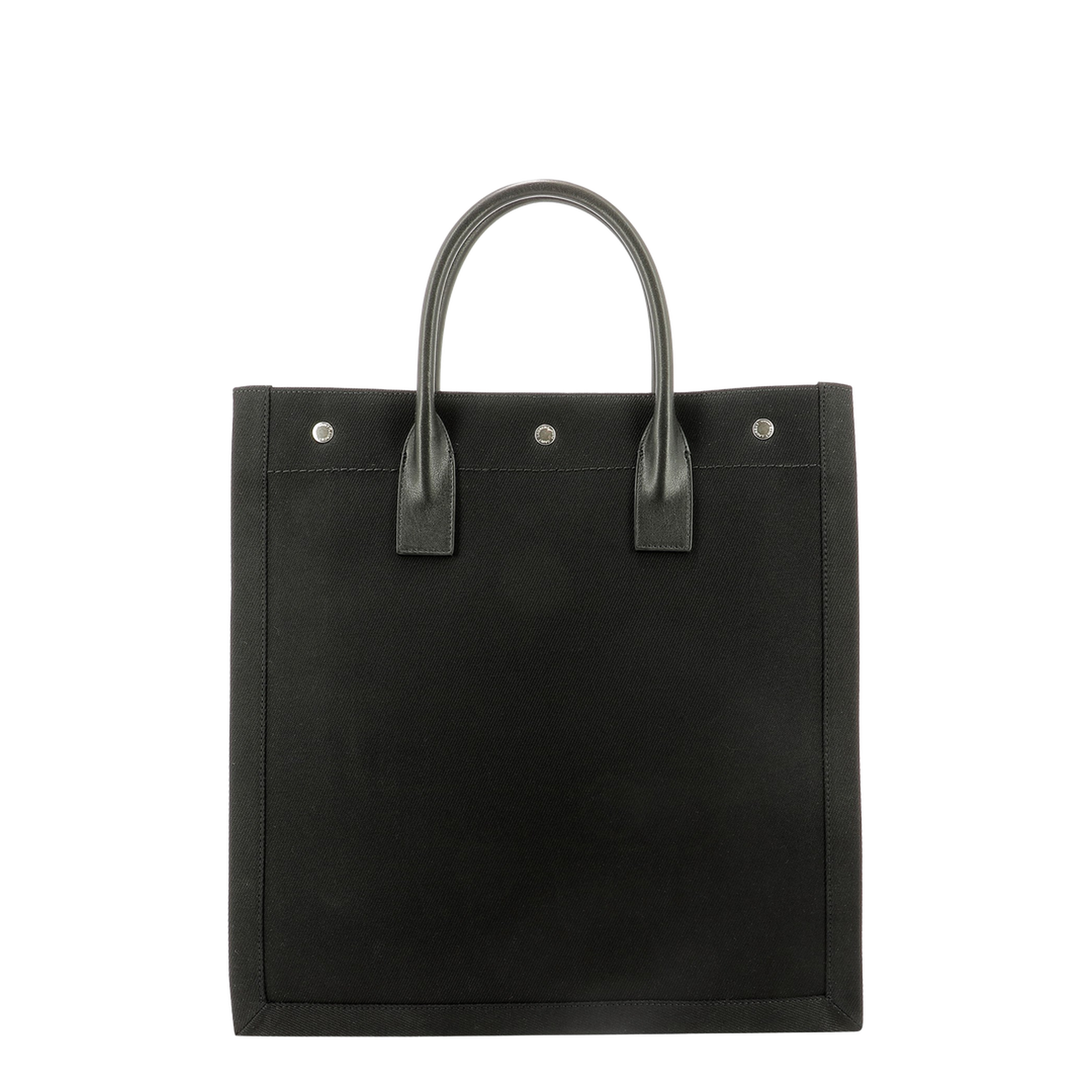 Rive Gauche North/South Tote Bag In Printed Canvas And Leather - Image 3
