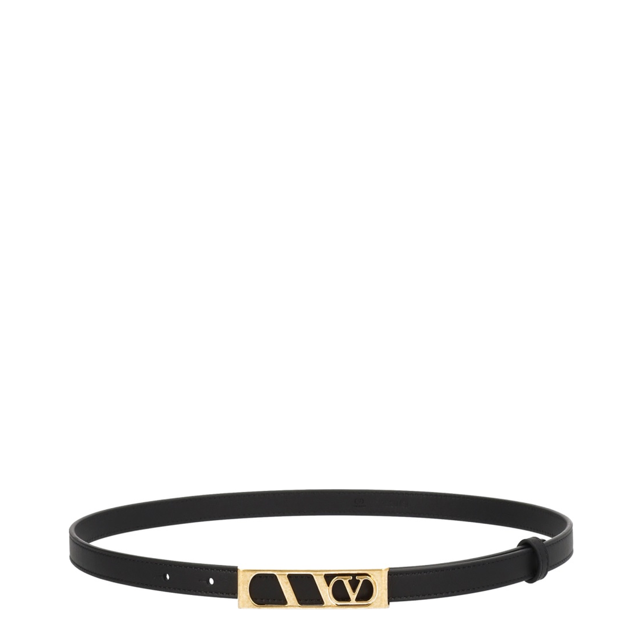 Leather Belt In Black - Image 1