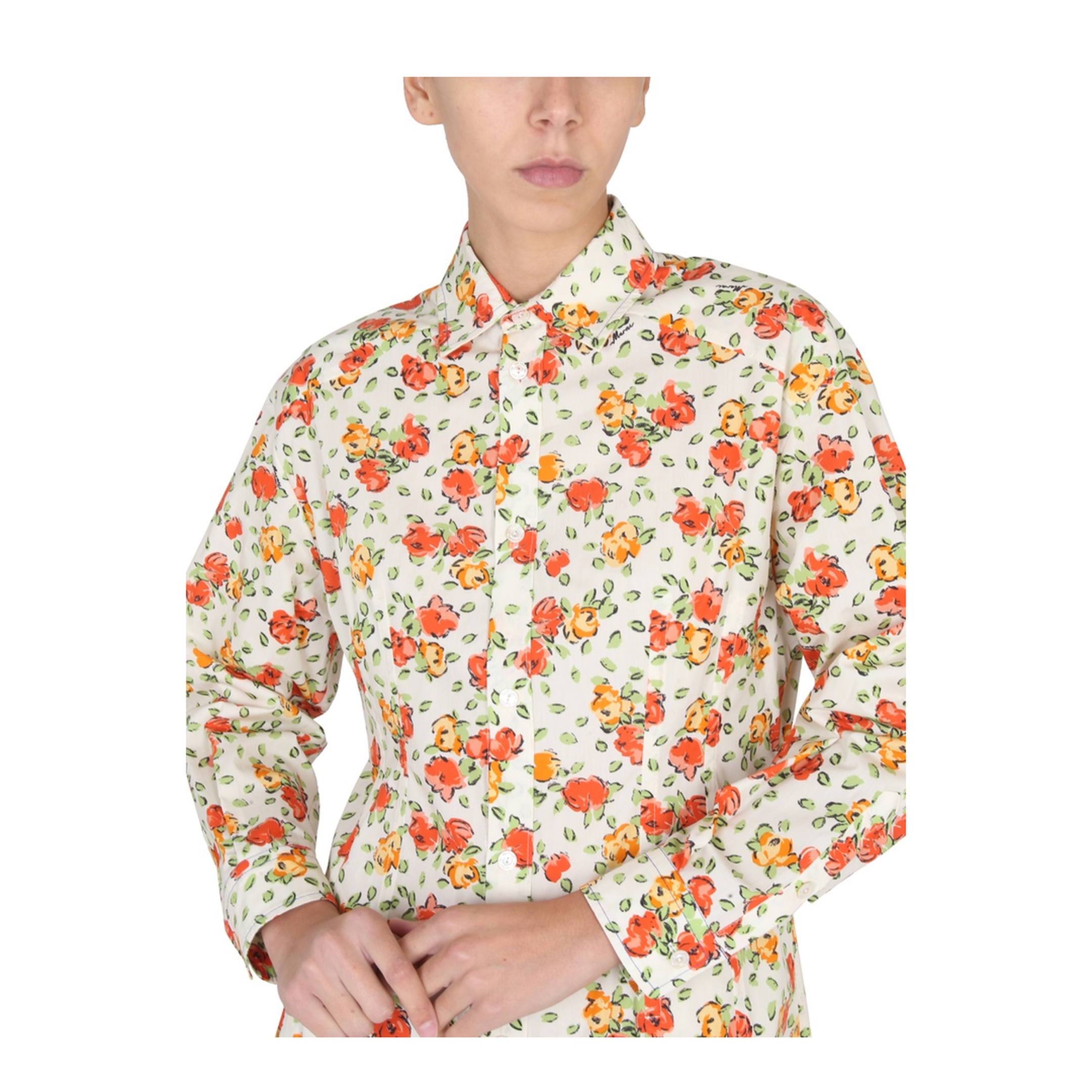 Shirt Dress with Floral Pattern - Image 4