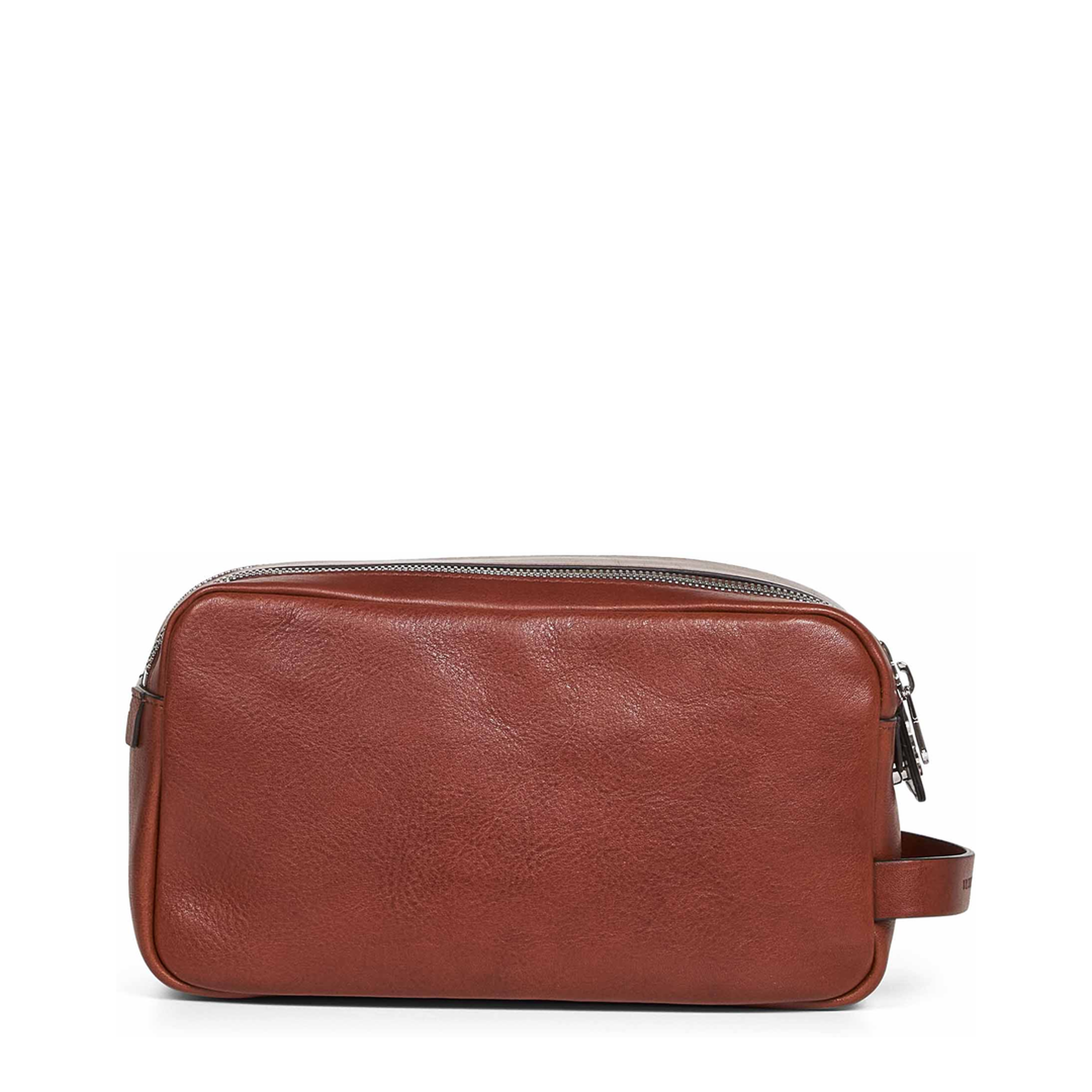 Cowhide Beauty Case with Double Zip - Image 2