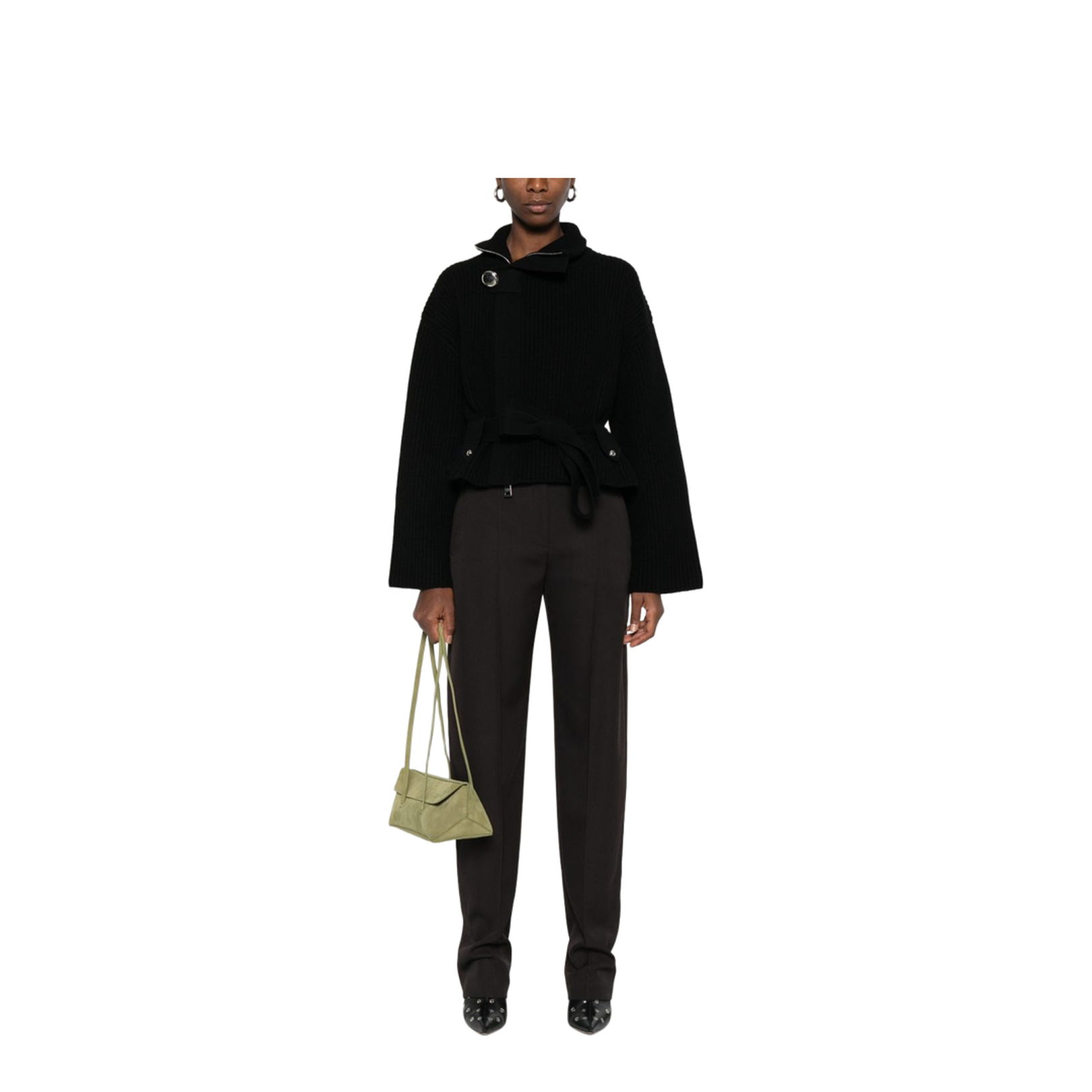 Brown Pressed Crease Pants - Image 4