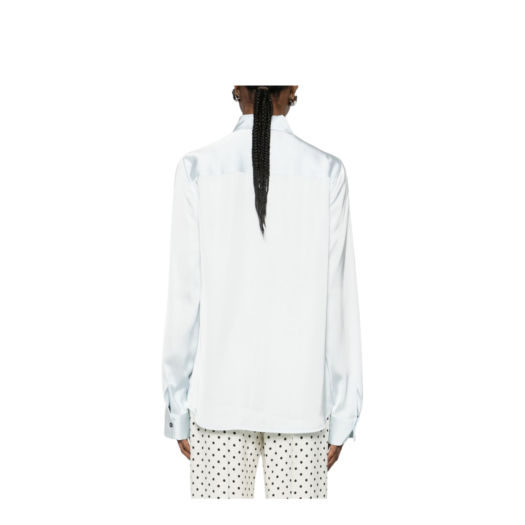 Women's Long Sleeve Shirt White - Image 4