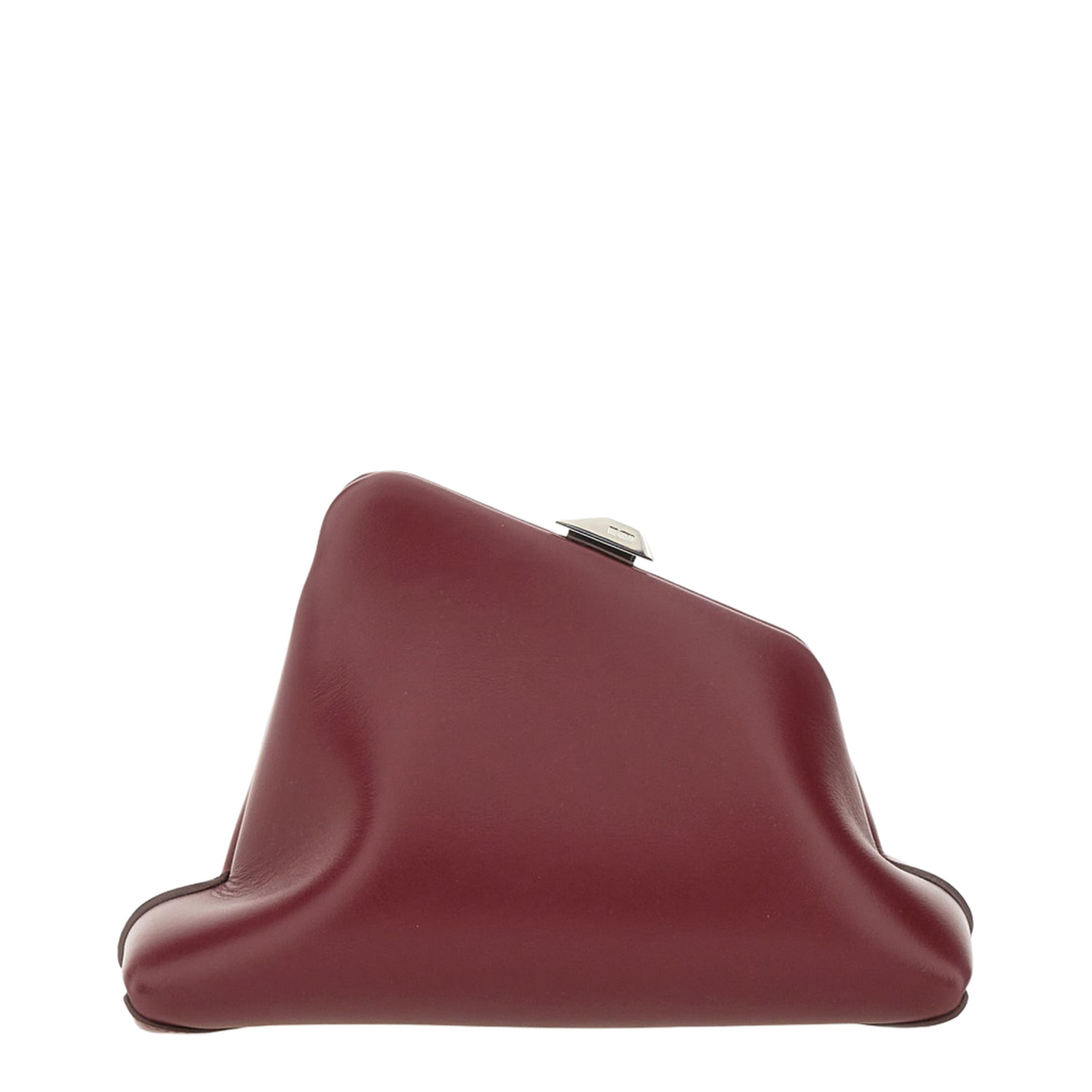 Day Off Small Calfskin Clutch - Burgundy - Image 1