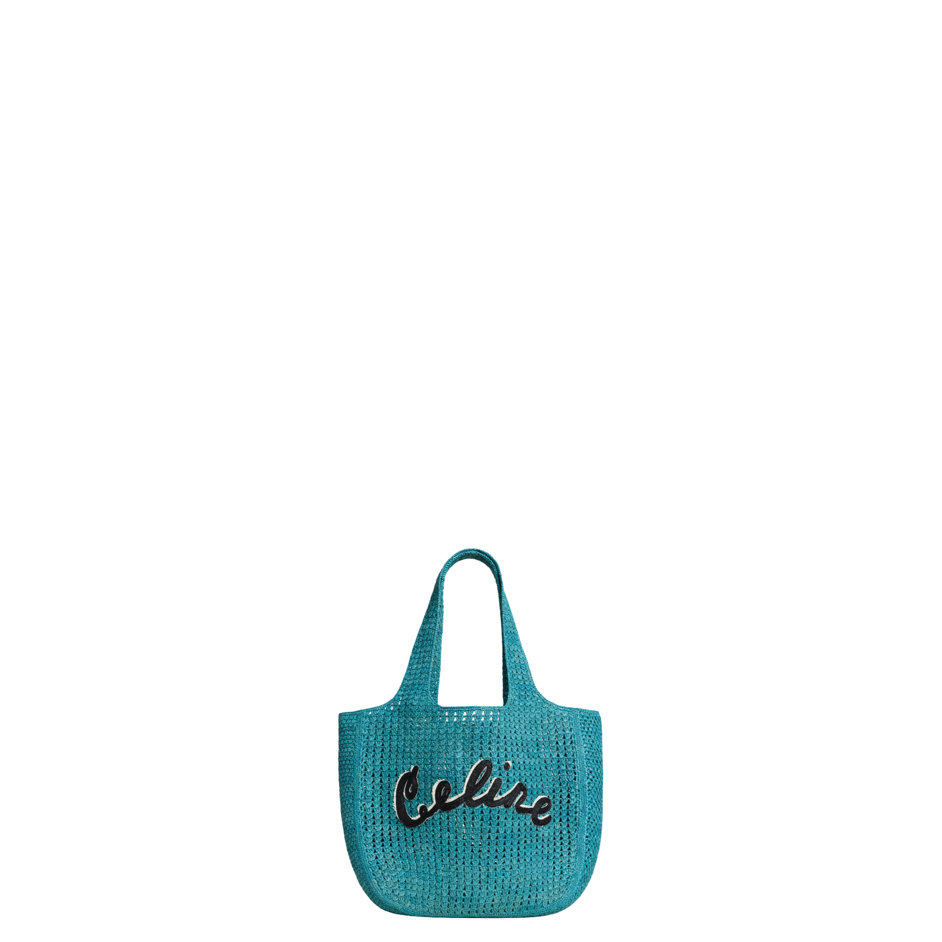 Hobo Bag Raffia Blue - Image 1