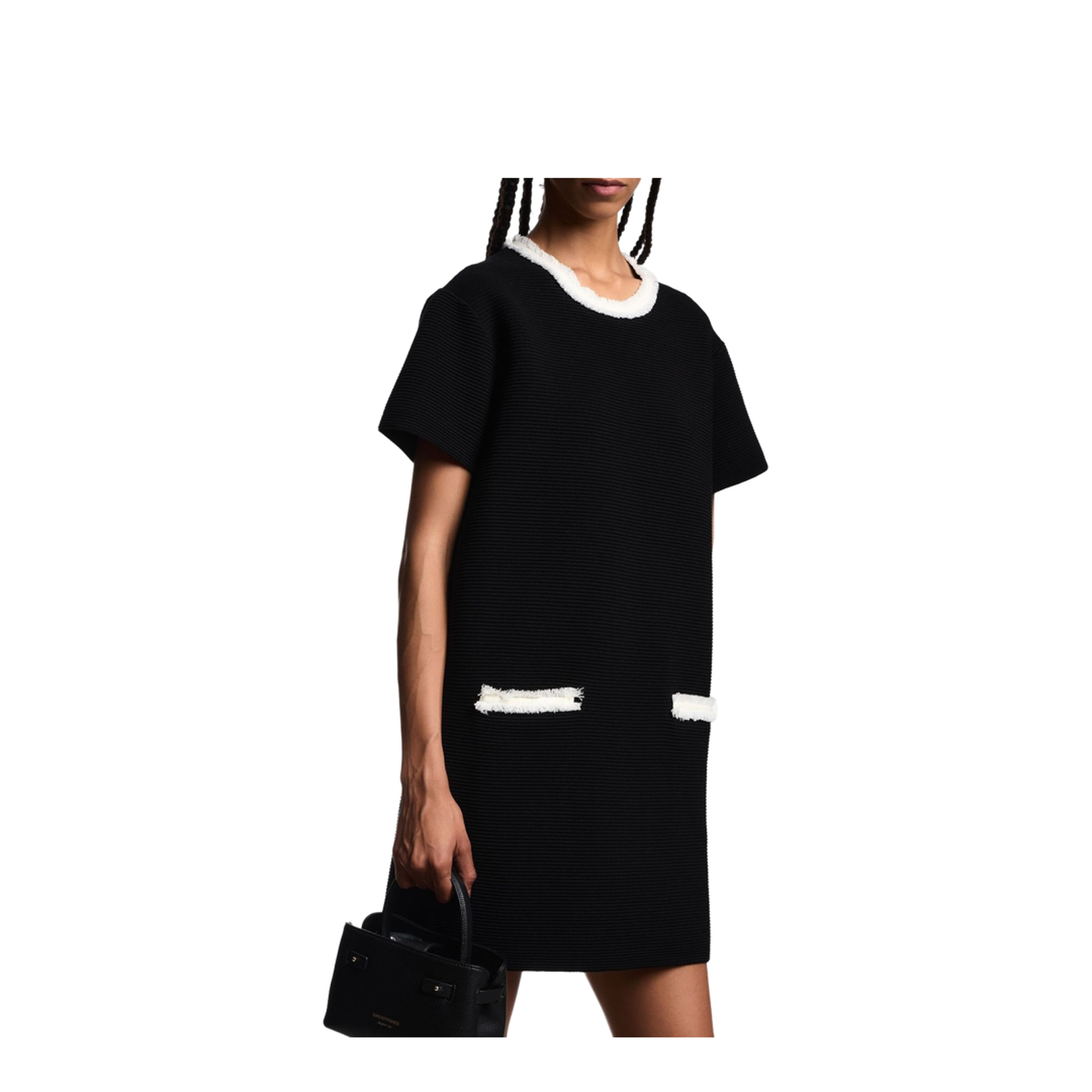 Ottoman Fabric Dress with Fringed Details - Image 2