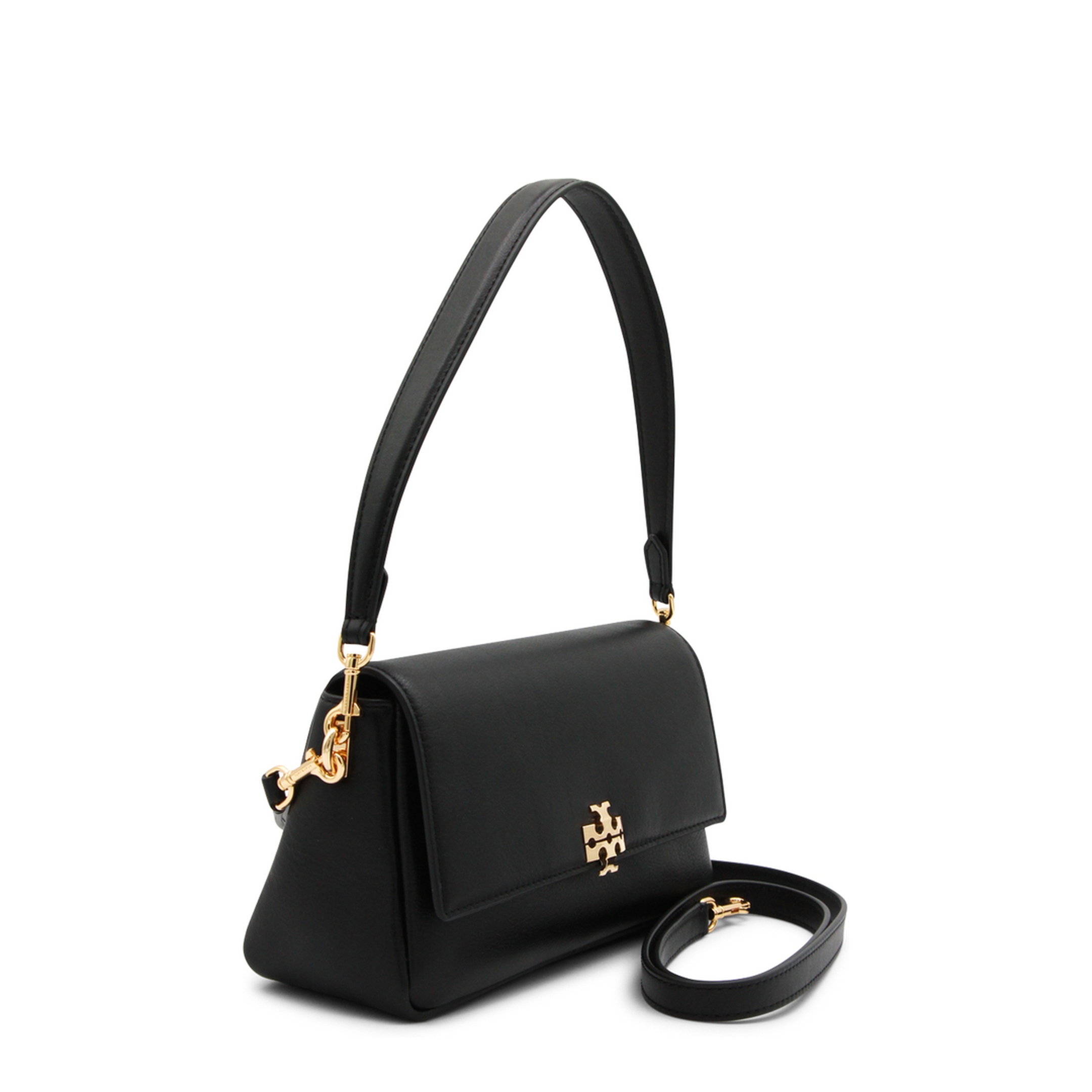Charlie Small Calf Leather Shoulder Bag - Black - Image 2