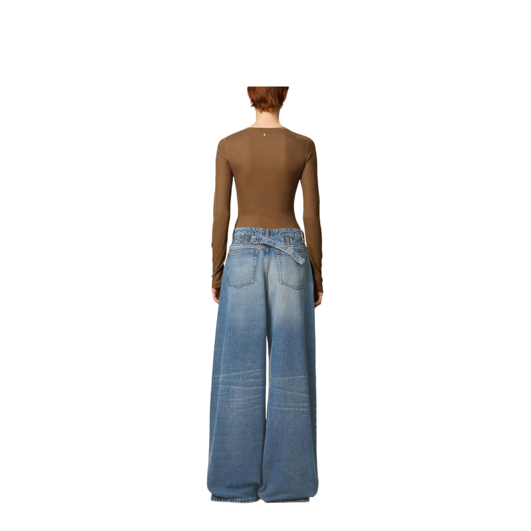 Wide-Leg Denim Jeans - Image 2
