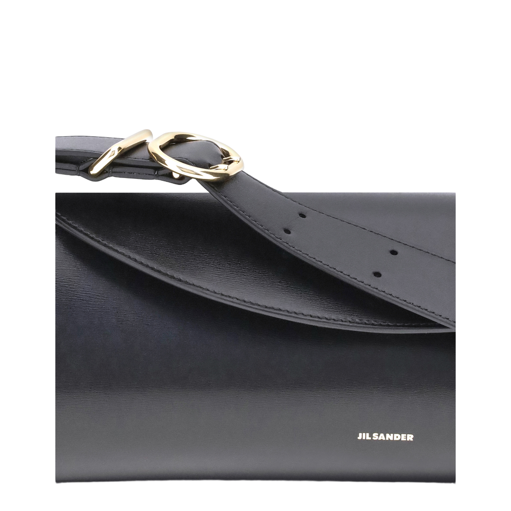 Large Calfskin Shoulder Bag - Black - Image 4
