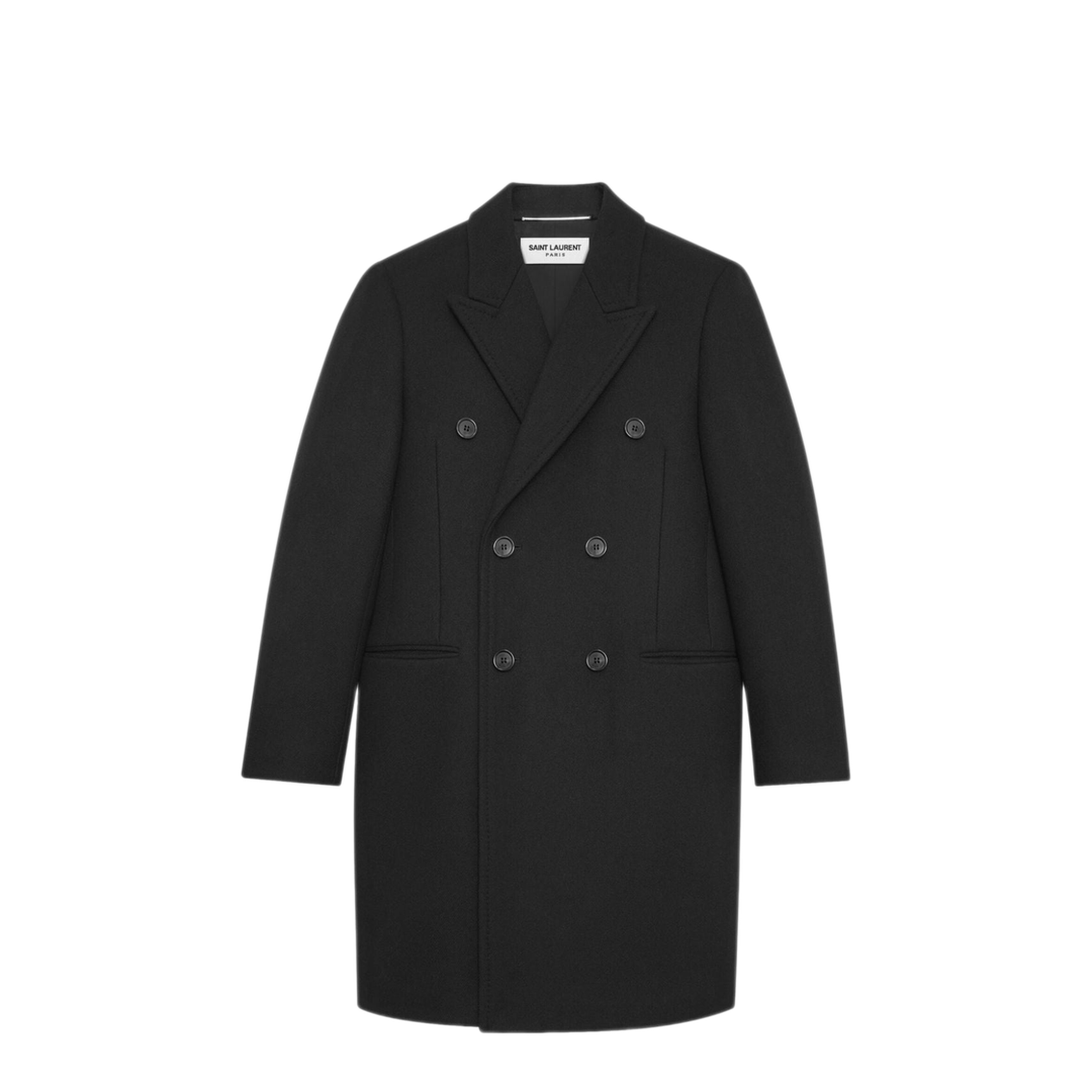 Double-Breasted Wool Coat - Image 1