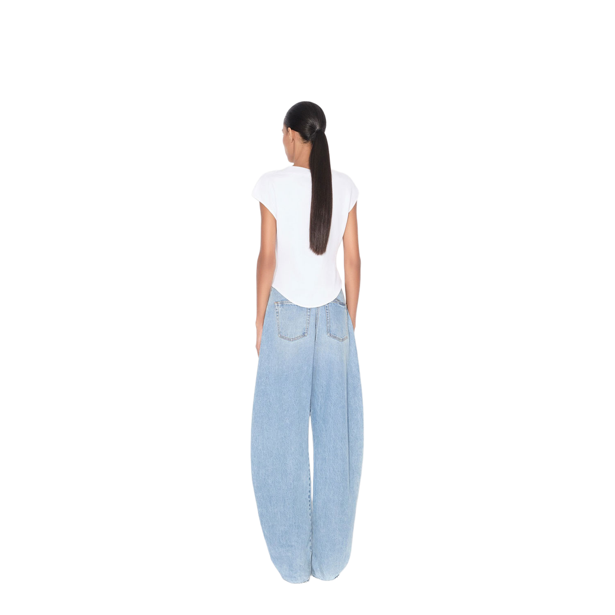 Cap Cotton Fitted T-Shirt - Image 3