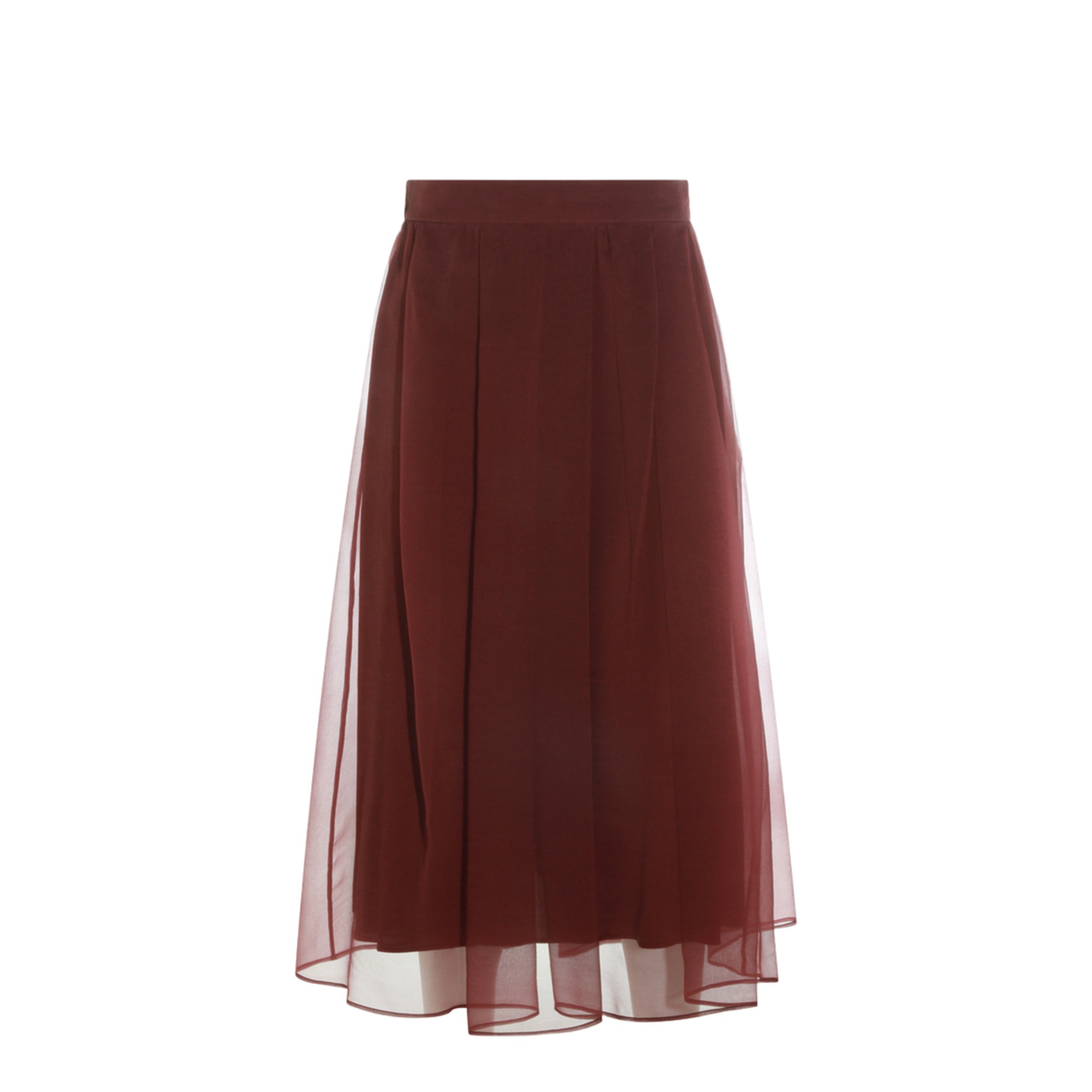 Red Silk Skirt - Image 2