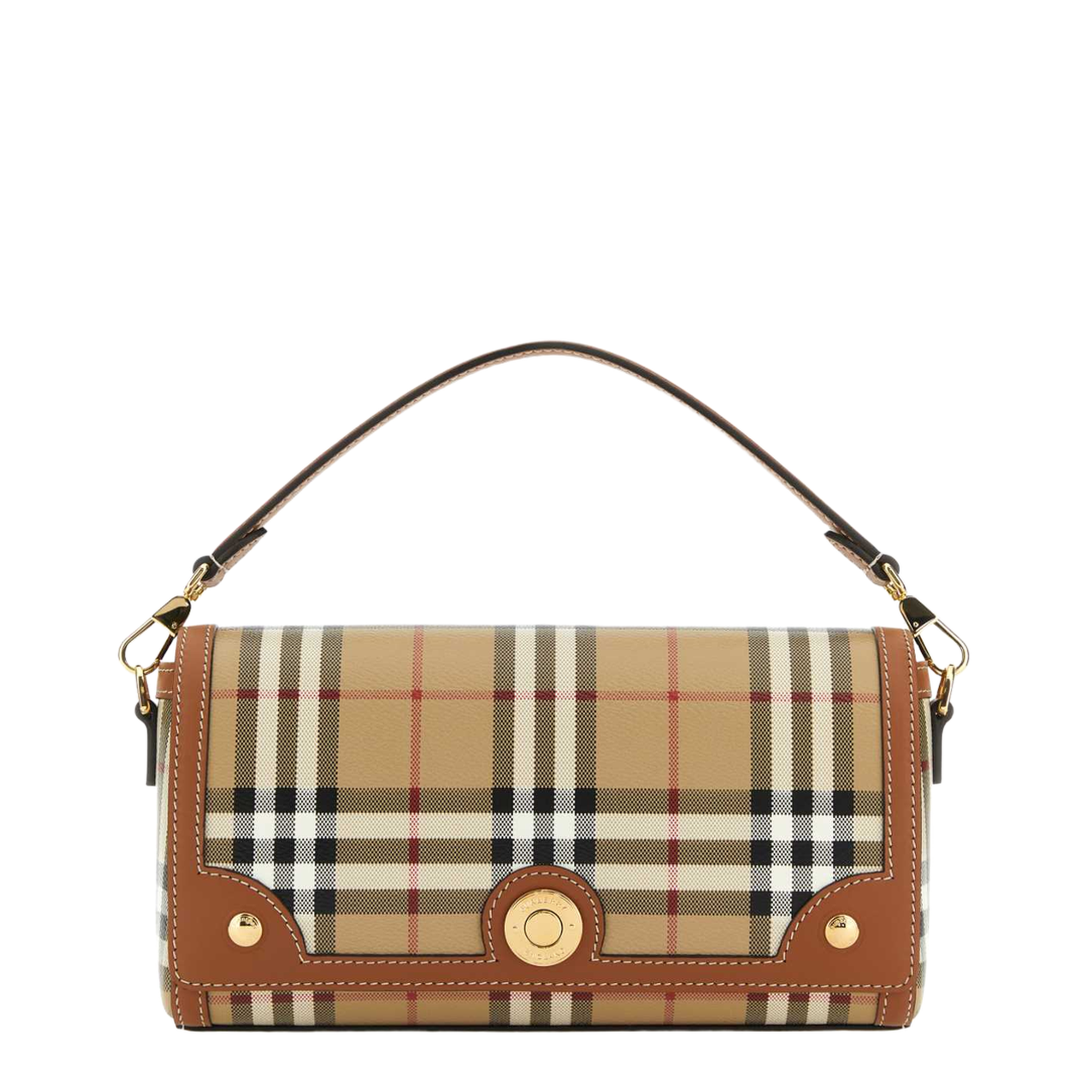 Printed Canvas and Leather Note Handbag - Image 1