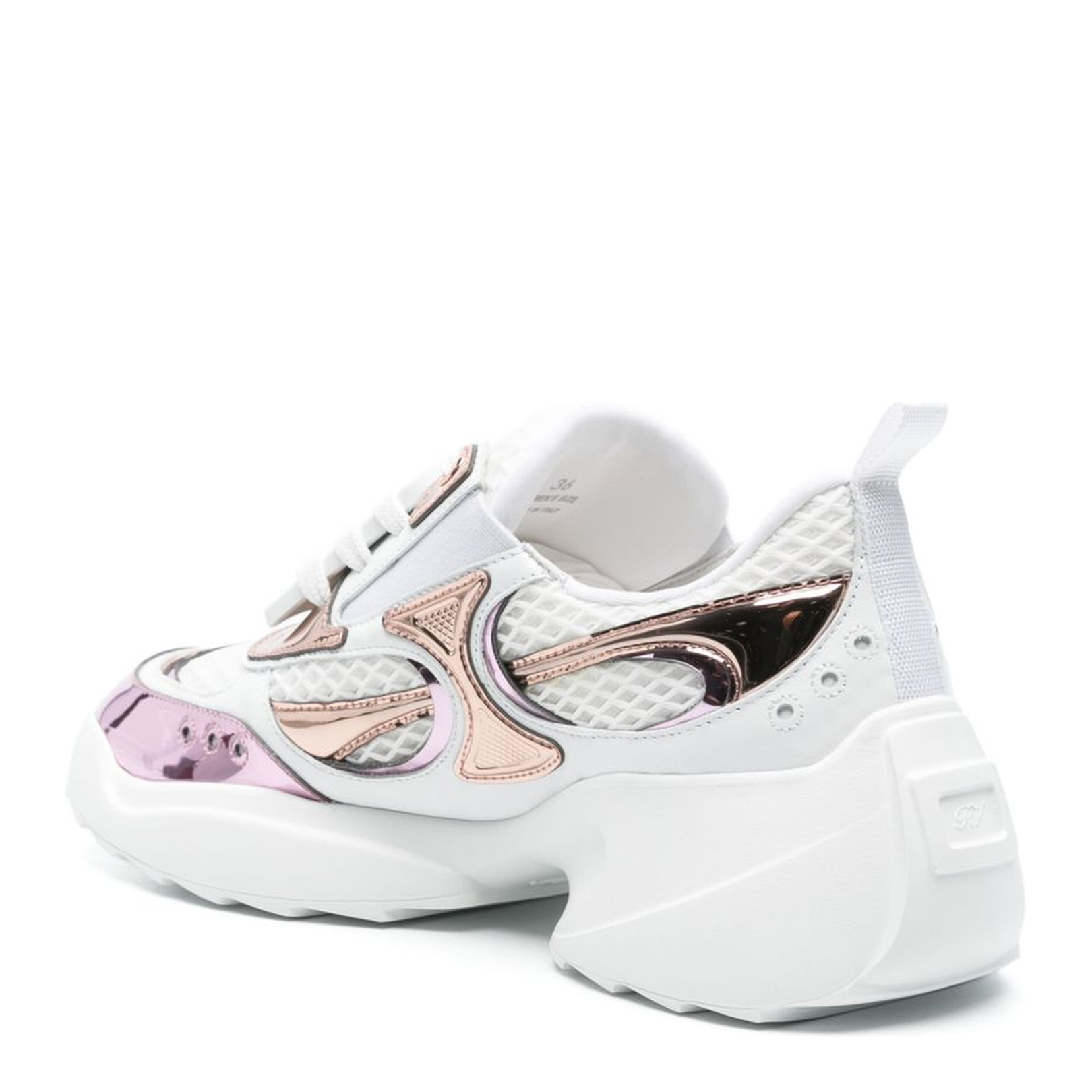 Viv' on the Run Sneakers in Leather and Fabric - Image 4