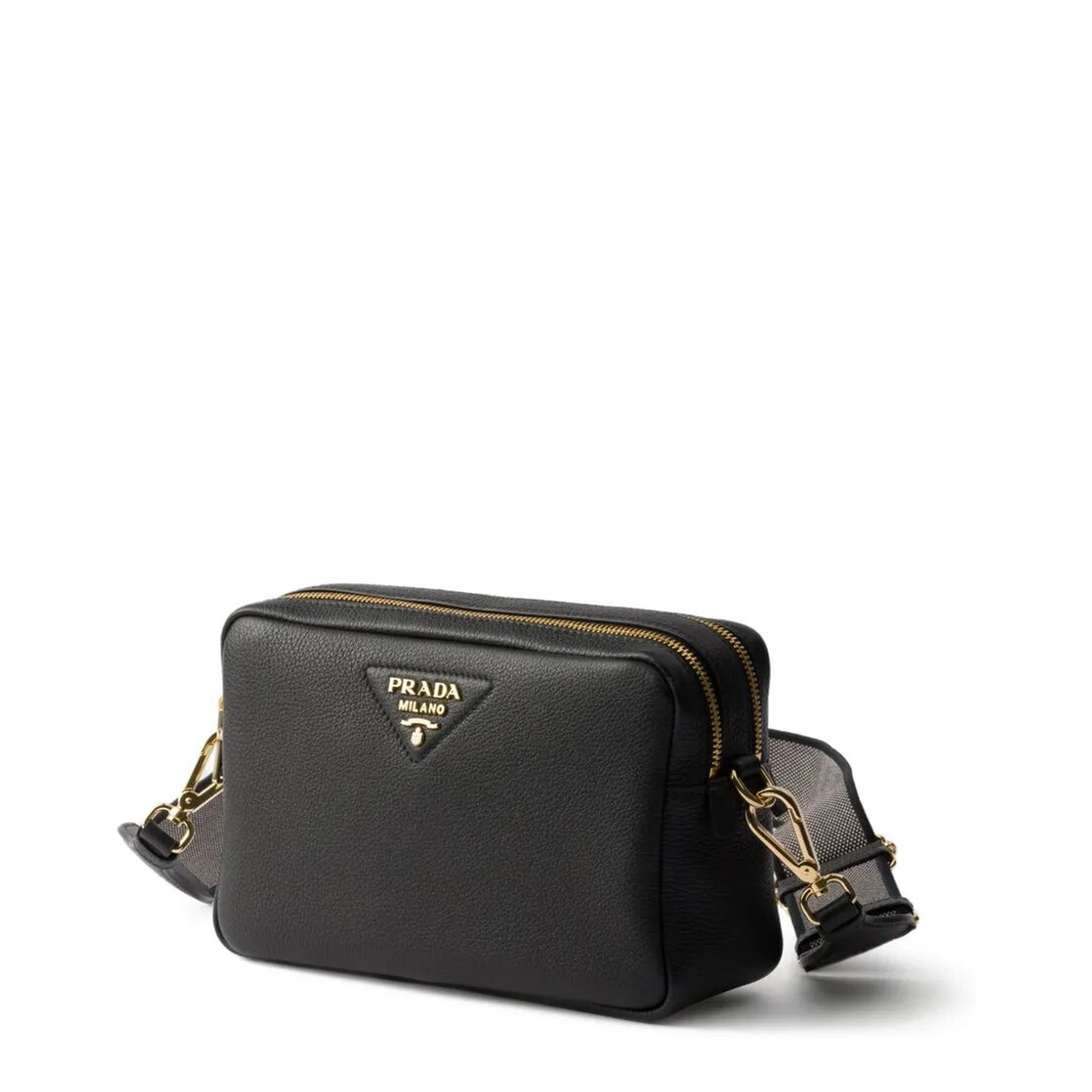 Black Leather Crossbody Bag - Image 1