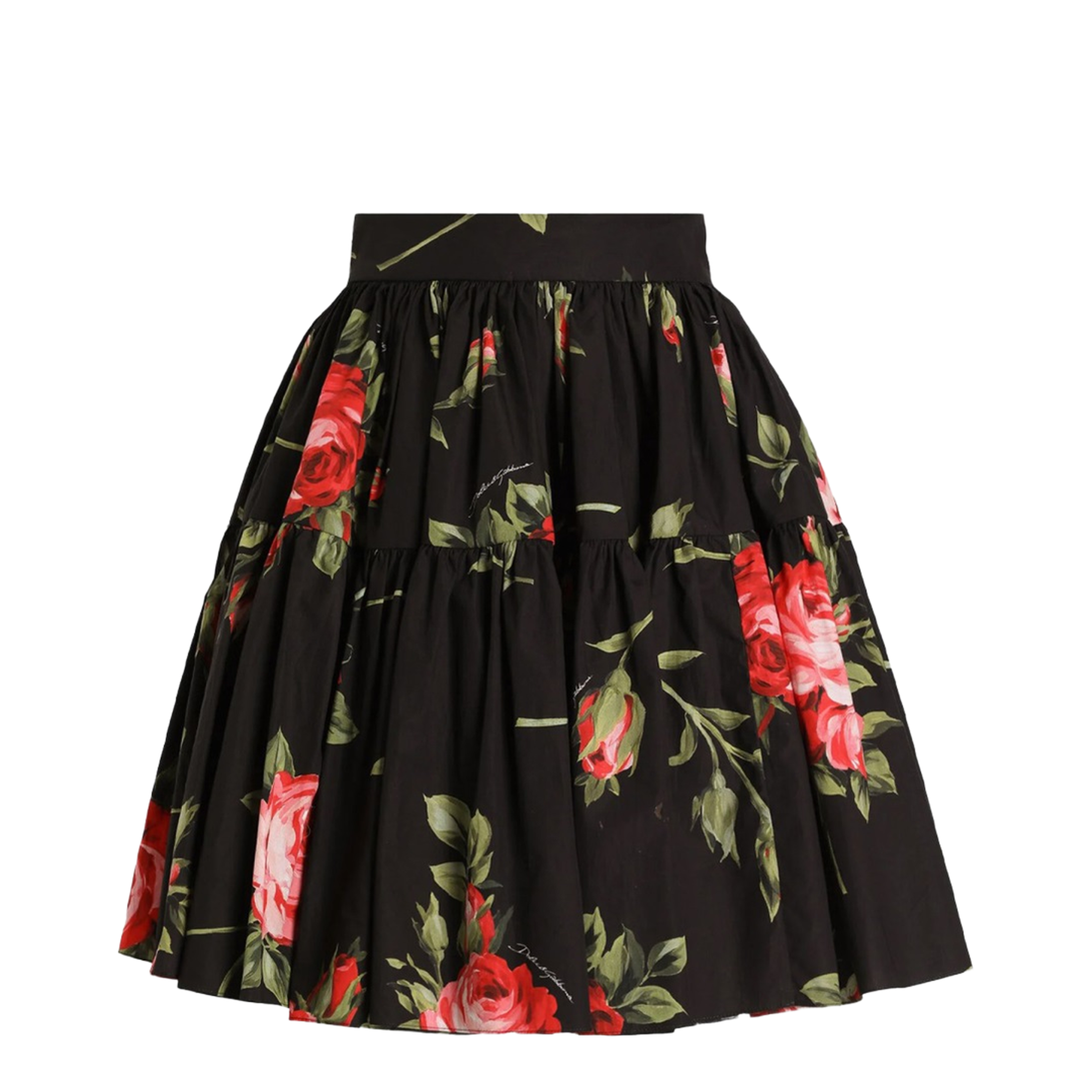 Miniskirt with Bouquet Print - Image 1