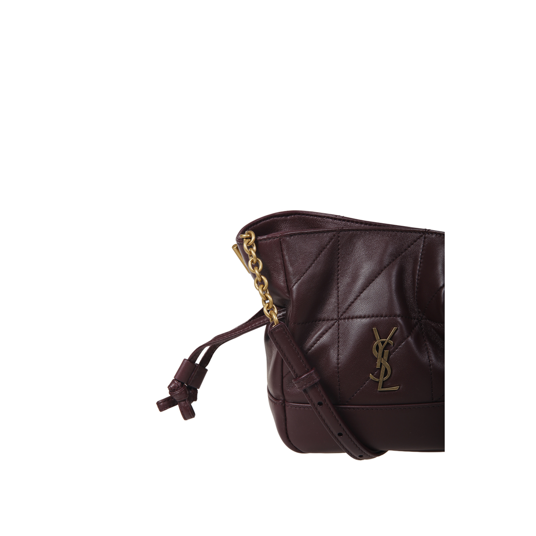 Jamie Mini Lambskin Shoulder Pouch - Rouge Cabernet - Image 4