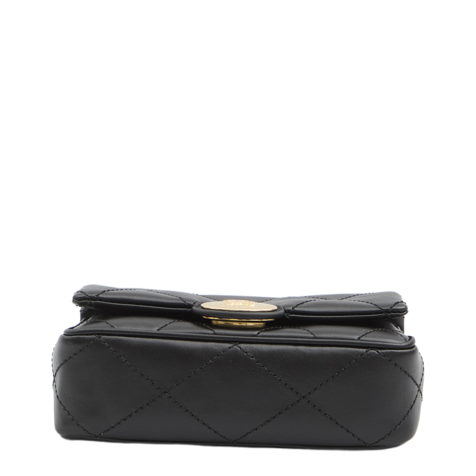 Quilted Black Calfskin Leather Clutch - Image 3
