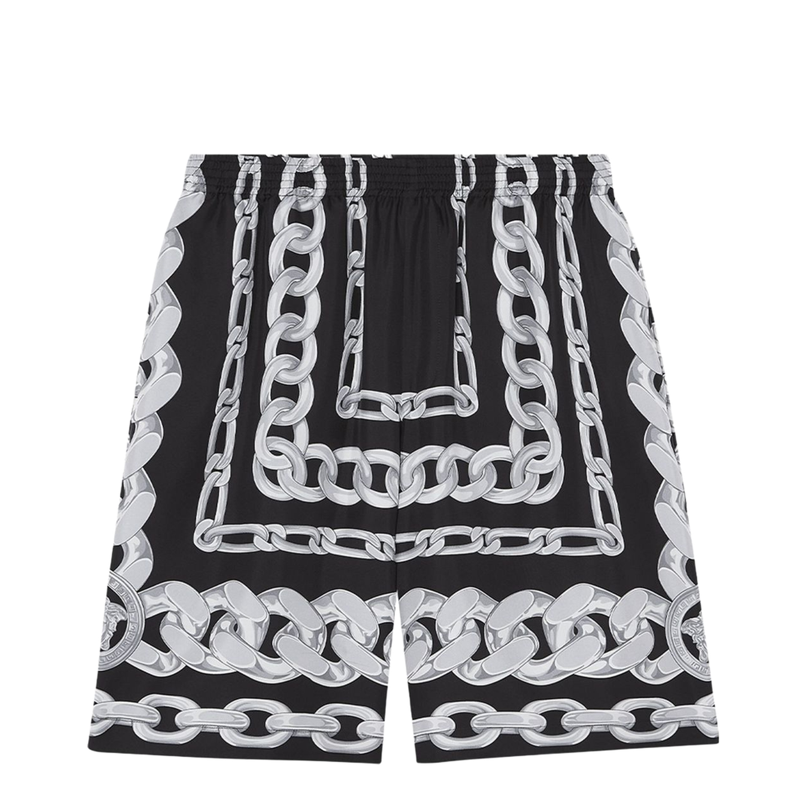 Silk Medusa Chains Bermuda Shorts - Image 1