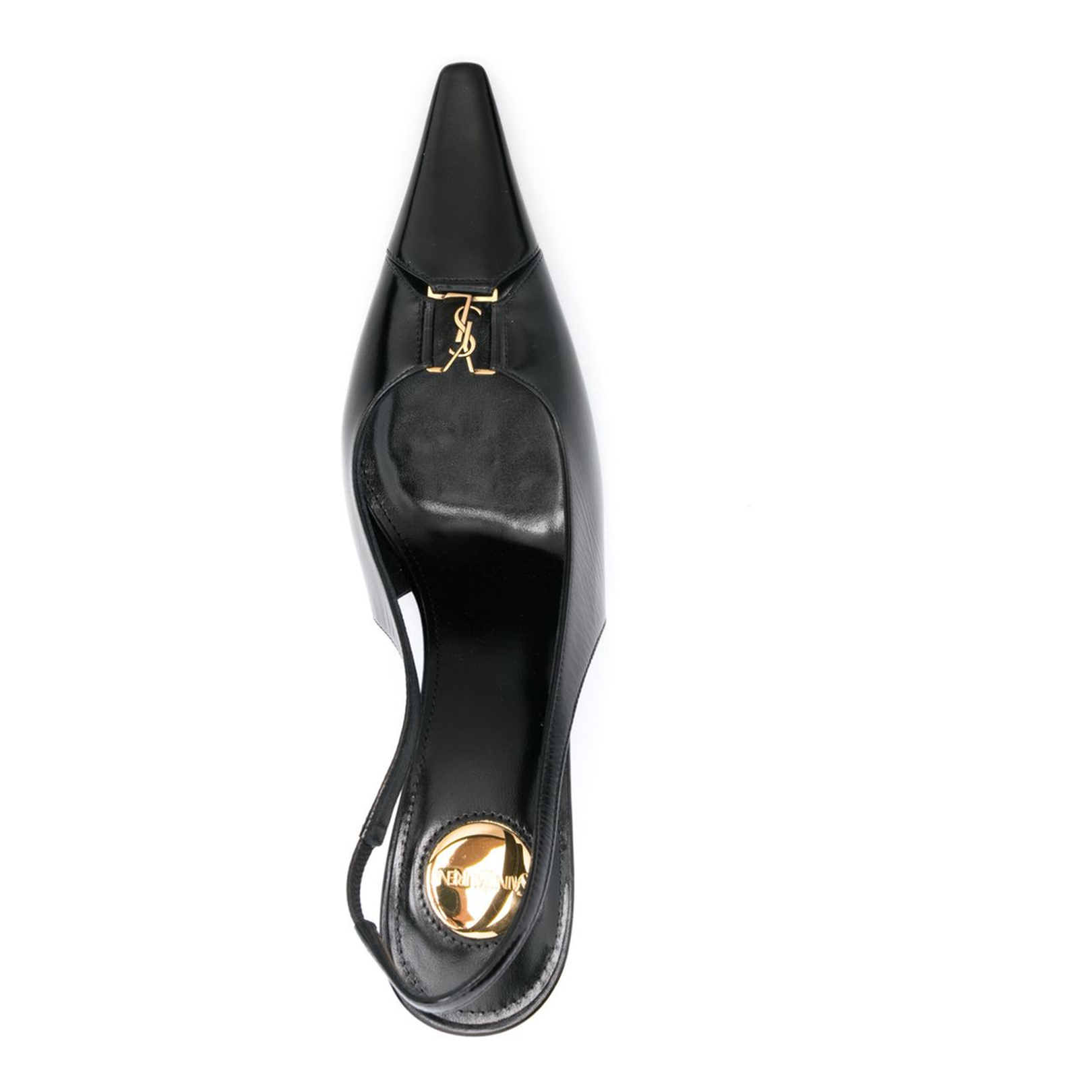 Slingback Pumps in Smooth Leather - Image 3