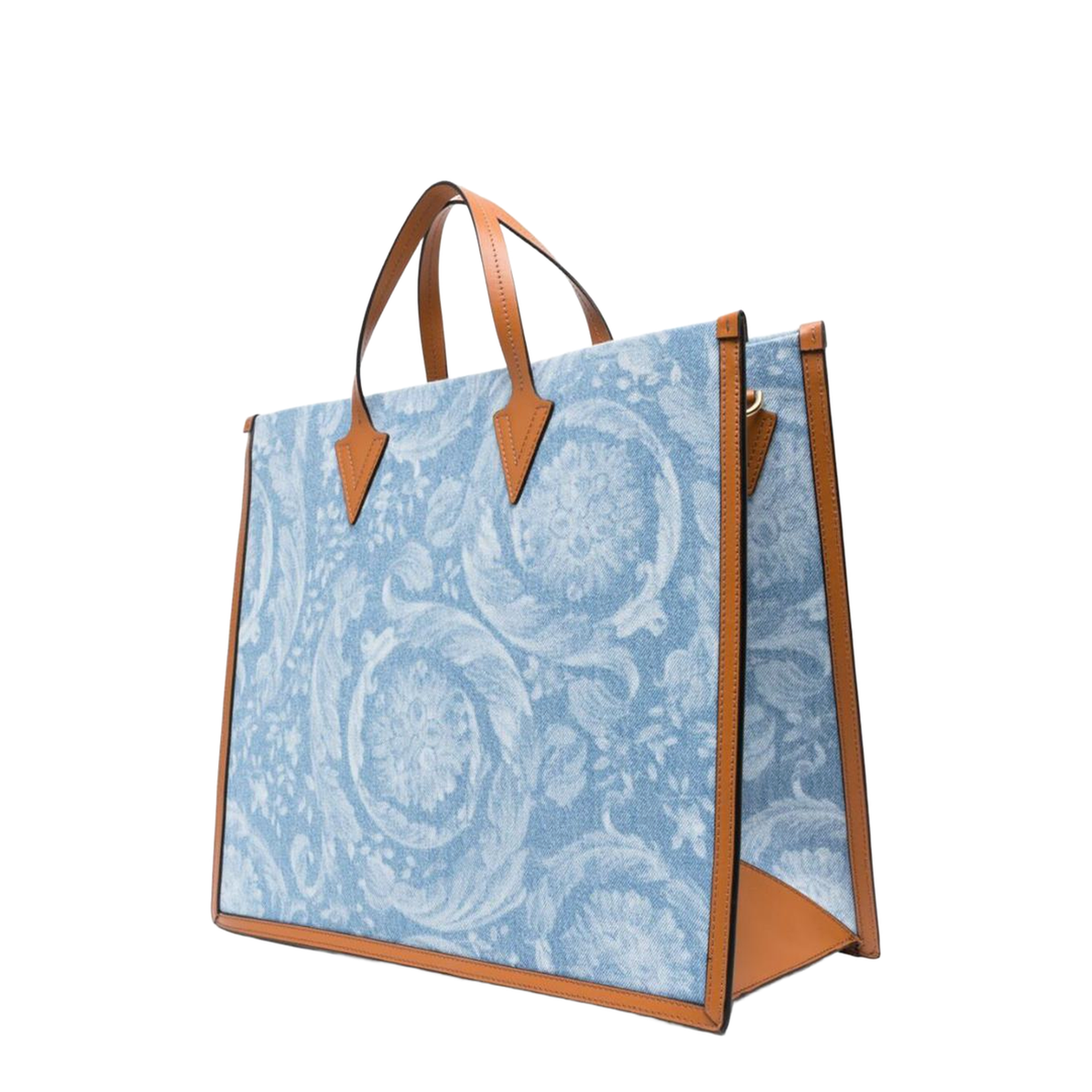 Denim Allover Logo Tote - Image 5