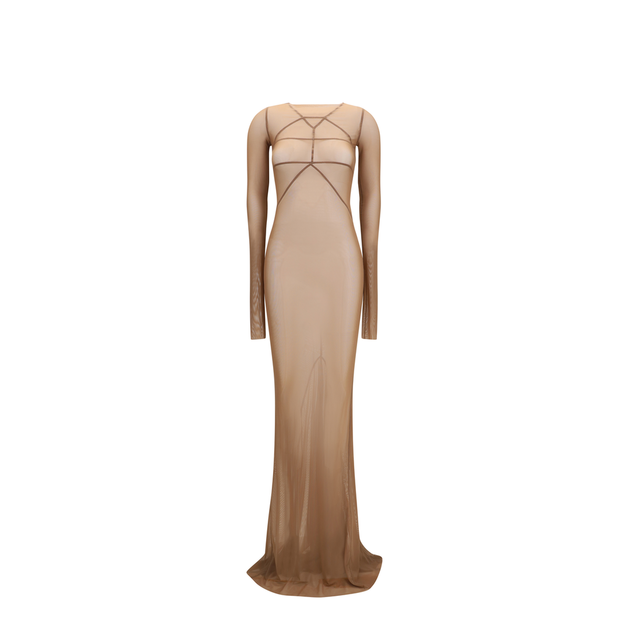 Long Transparent Tulle Dress - Image 1